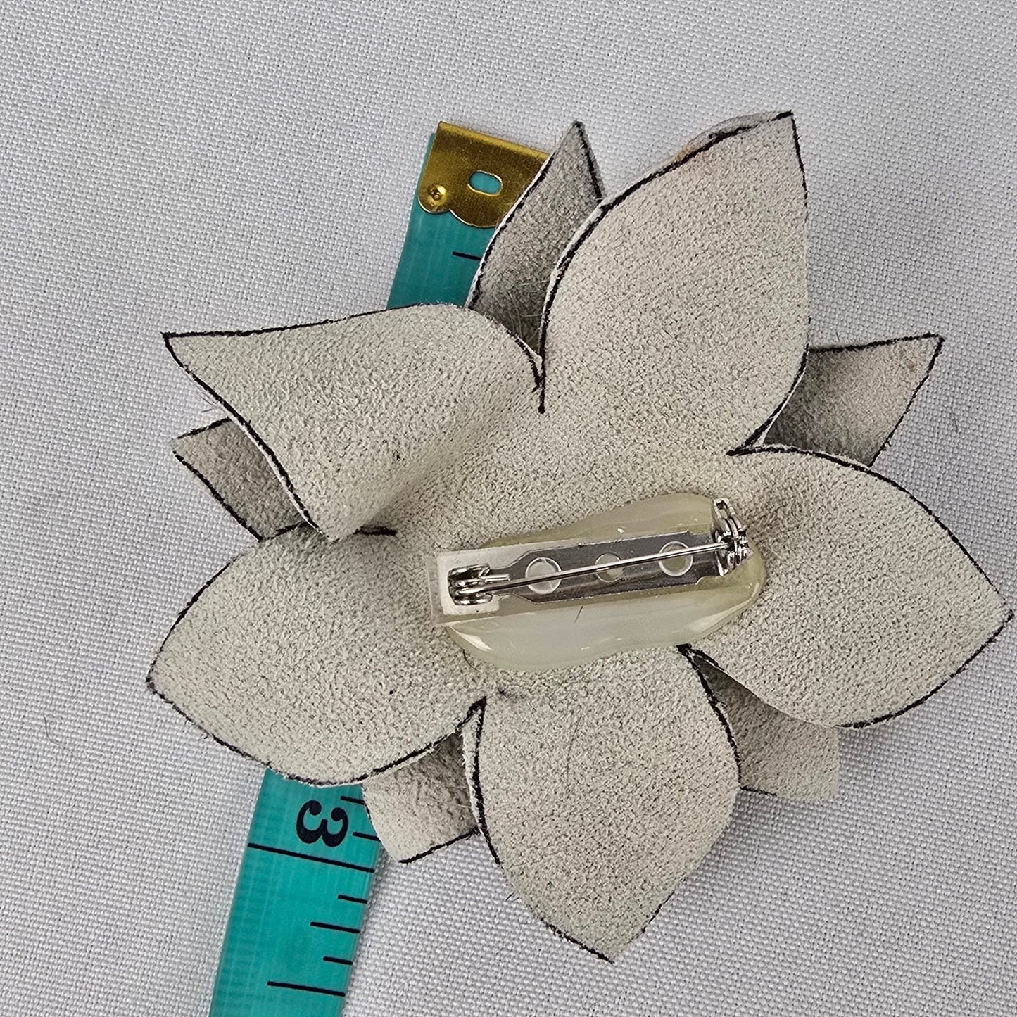 Handmade Fur Flower Brooch