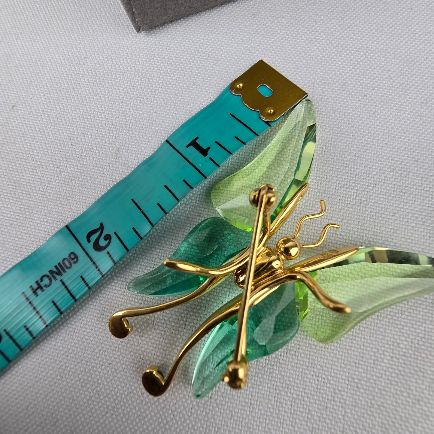 Daniel Swarovski Paradise Green Crystal Butterfly 925 Brooch
