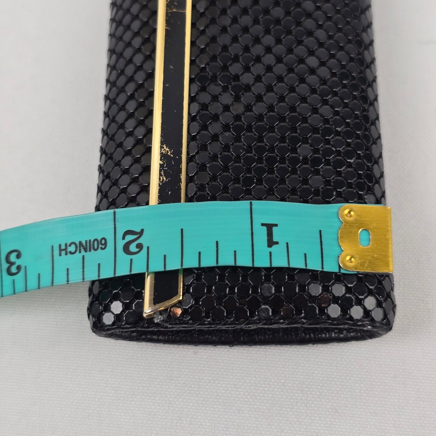 Vintage Black & Gold Metal Mesh Key Holder