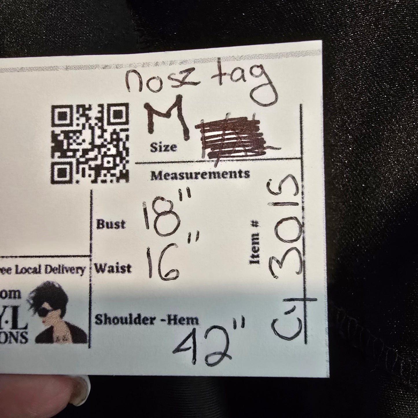 Handmade Black & Pink Lace Up Tulle Skirt Midi Dress Size M