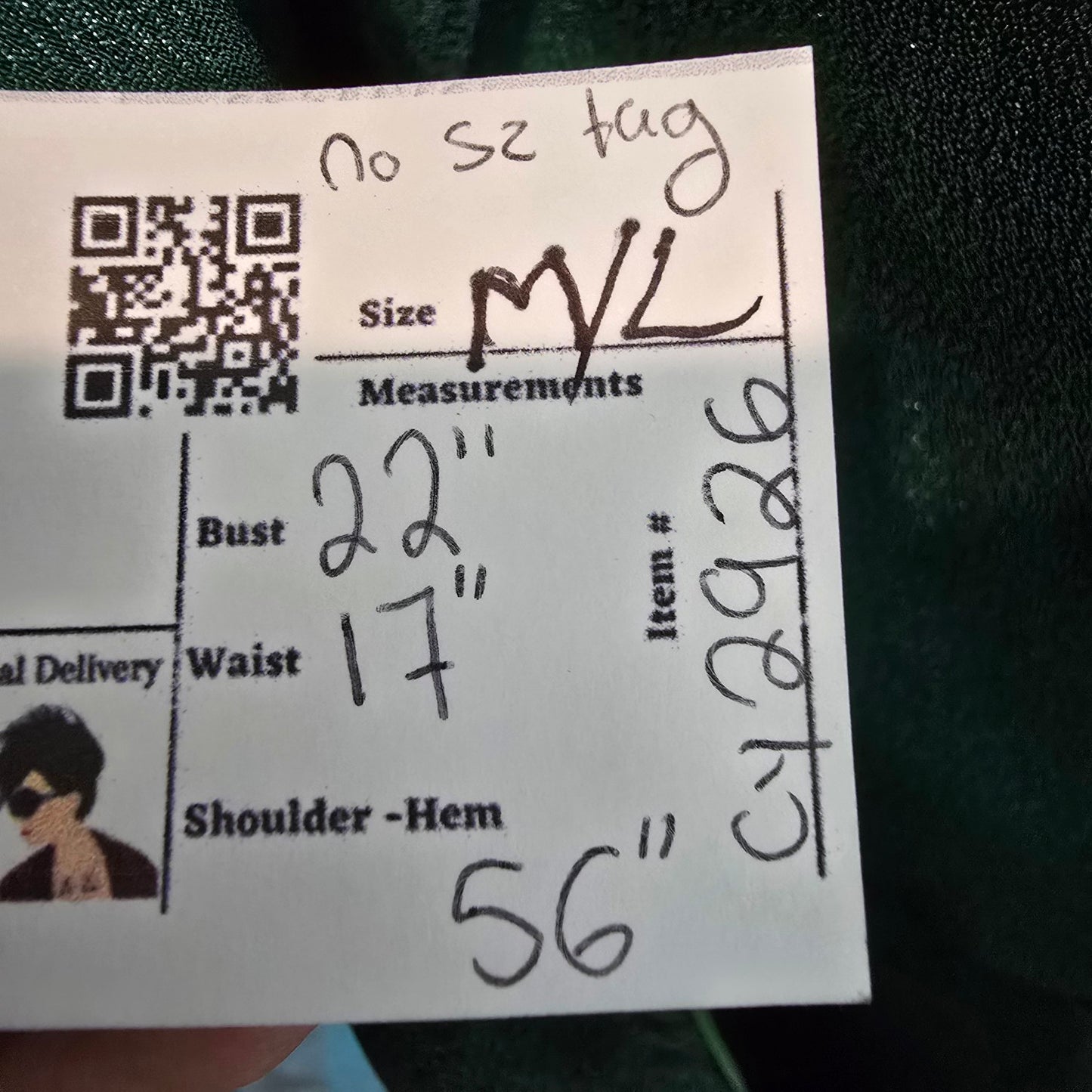 Emerald Green Off The Shoulder Eventwear Gown Size M/L