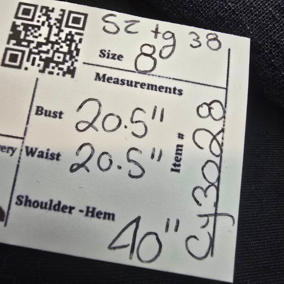 Pomandere Navy Blue Linen Long Button Up Blazer Size 8