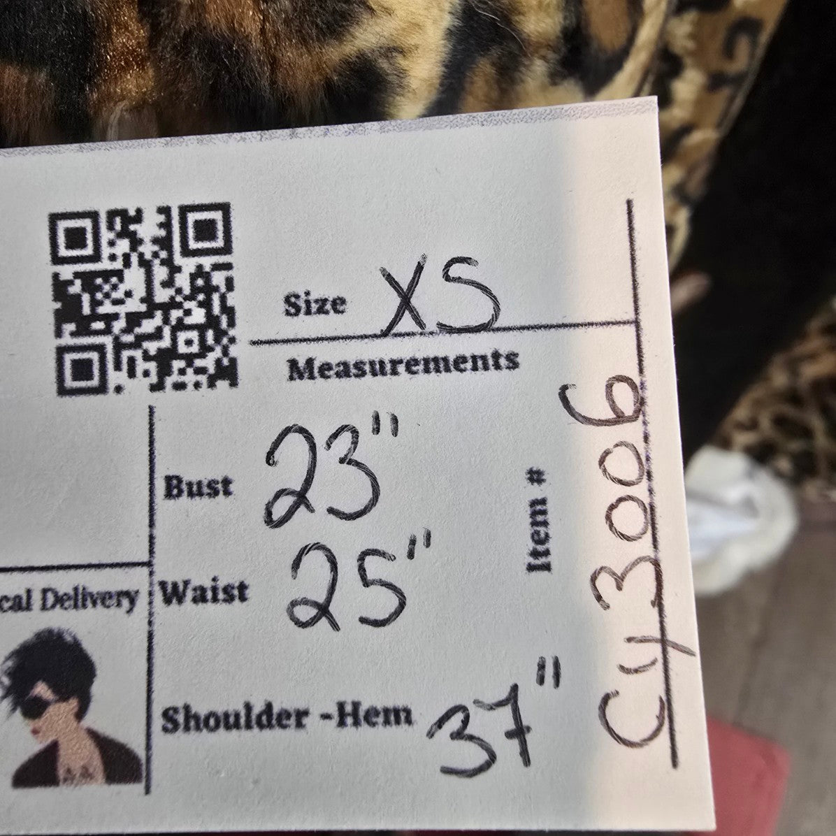 Apropos Animal Print Faux Fur Reversible Jacket Size XS