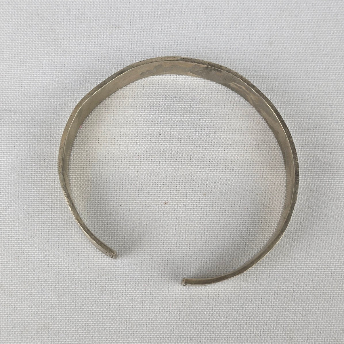 Vintage Silver Etched Cuff Bracelet