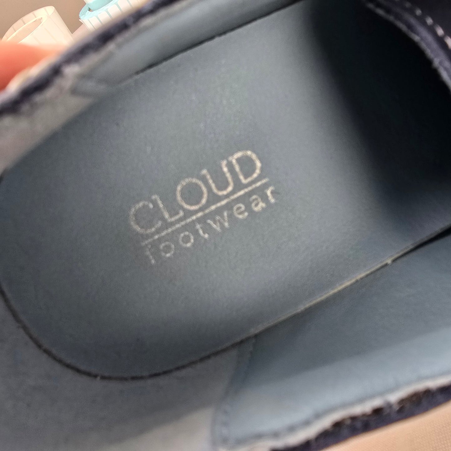 Cloud Aika Blue Leather Lace Up Shoes Size 9