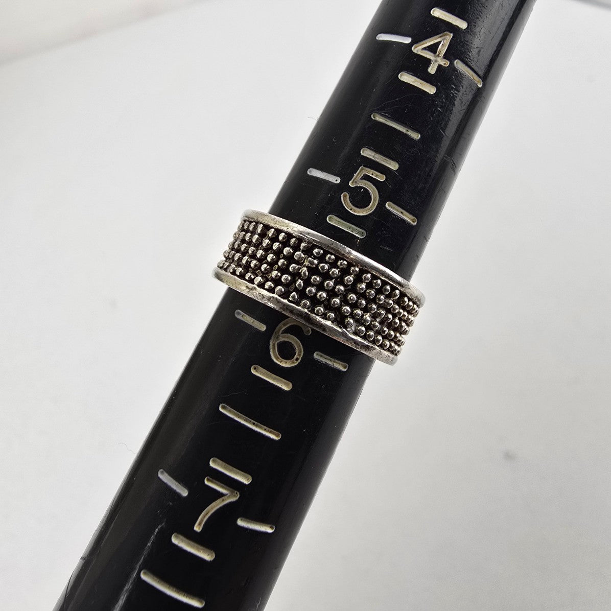 Vintage Napier Silver Studded Ring Size 5.5