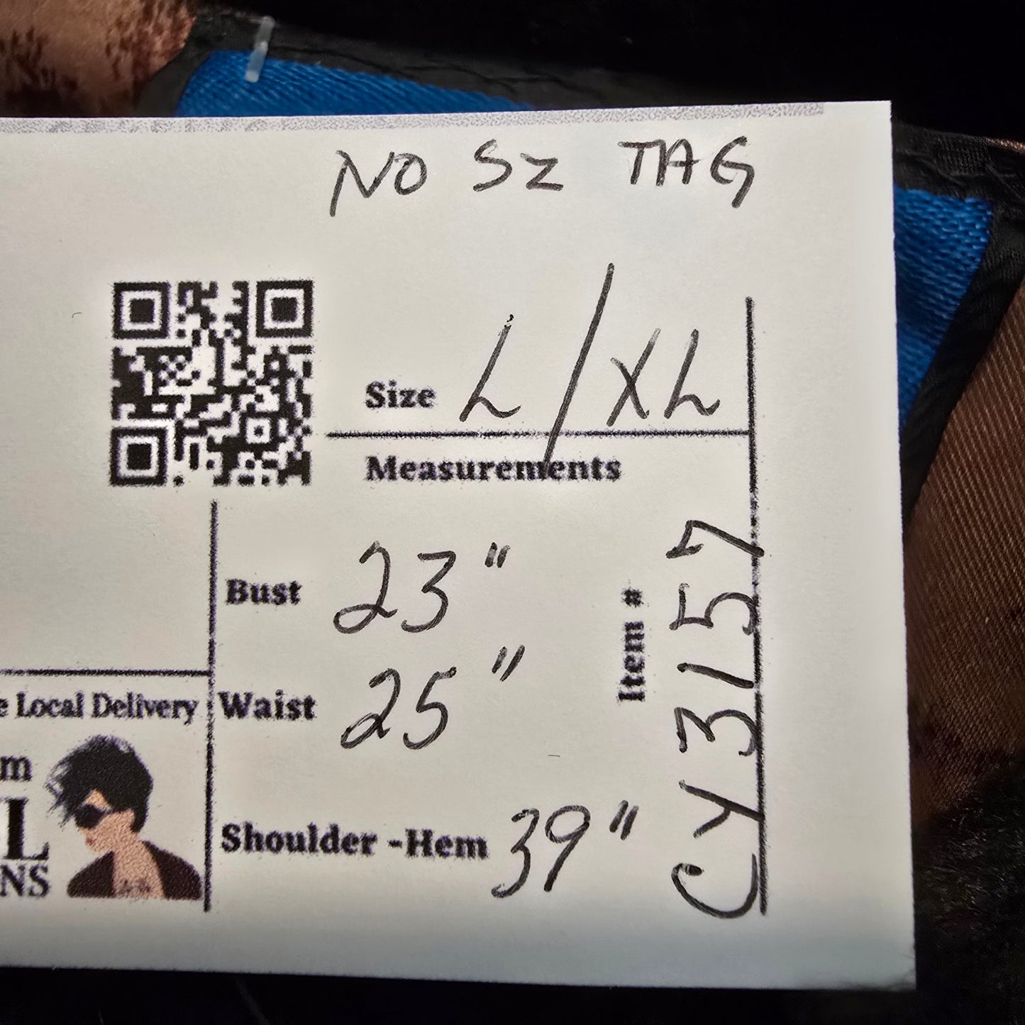 Vintage Benje's Furlook Faux Fur Brown Button Up Jacket Size L/XL