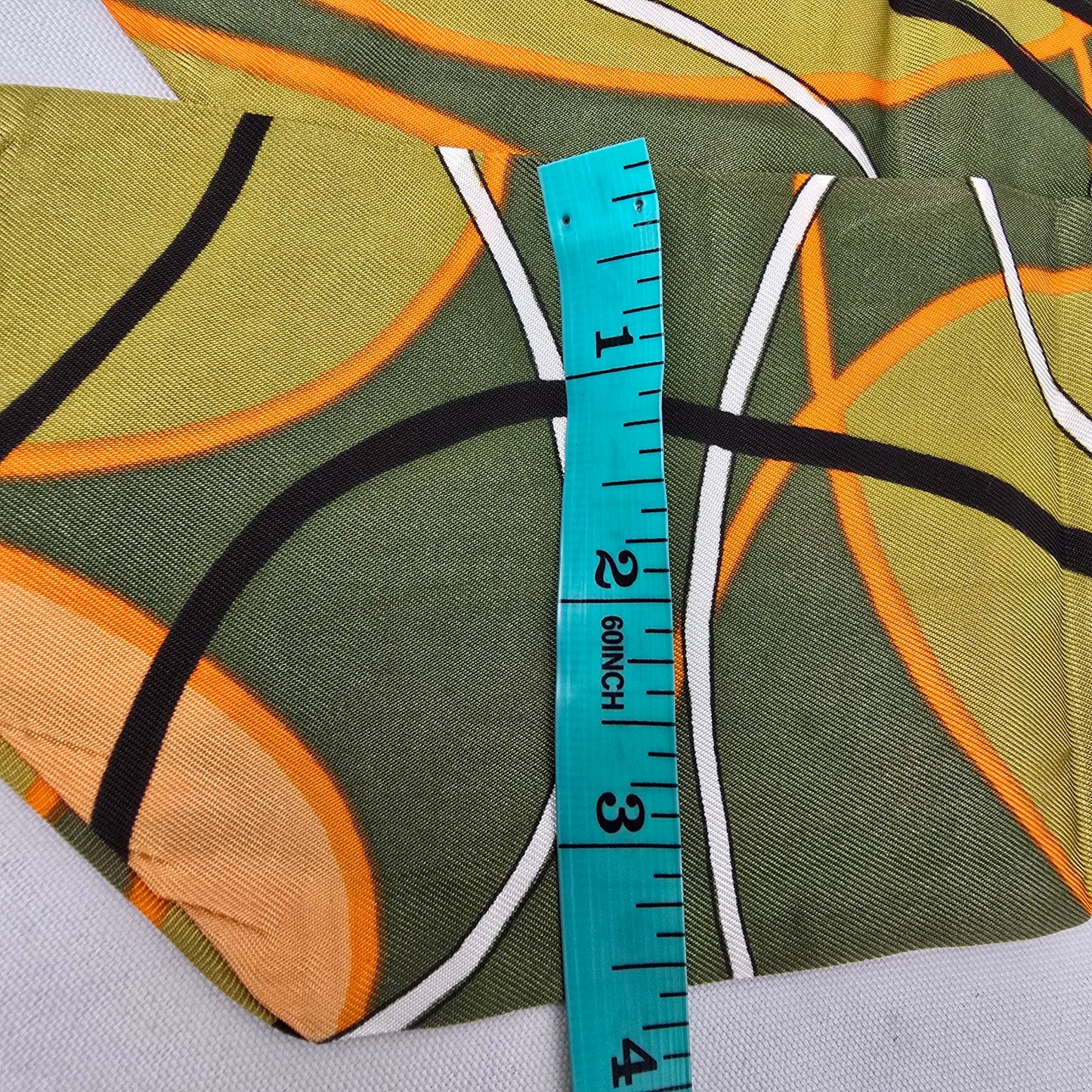 Vintage Green Long Neck & Hair Scarf