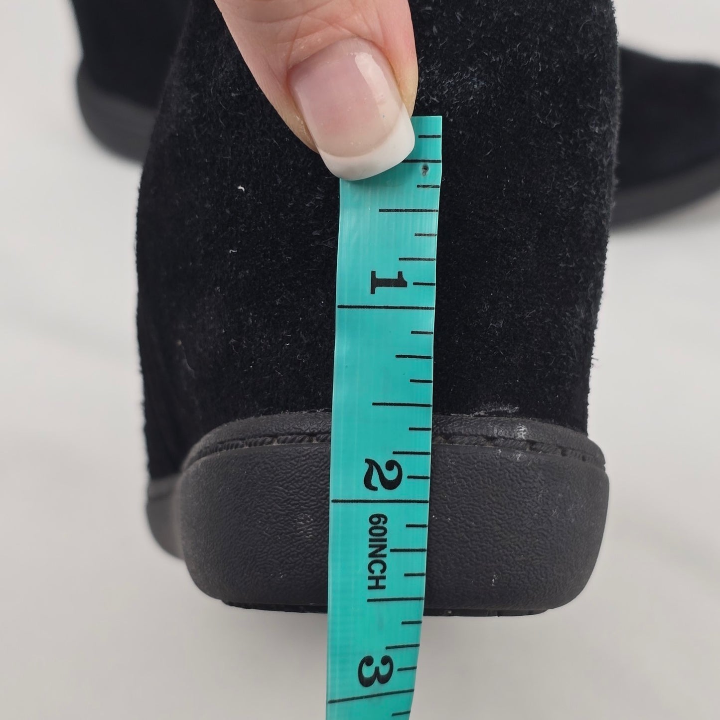 Skechers Plus 3 Raise Your Glass Black Hidden Wedge Heel Boot Size 8