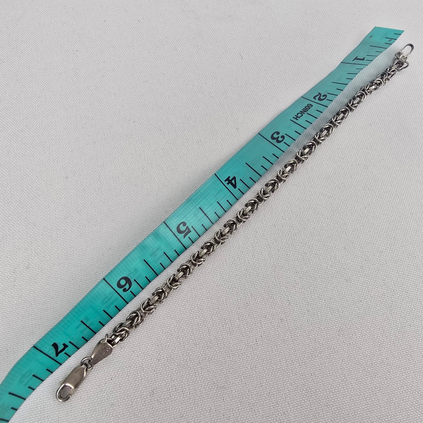 MJI Italy 925 Sterling Silver Chain Bracelet