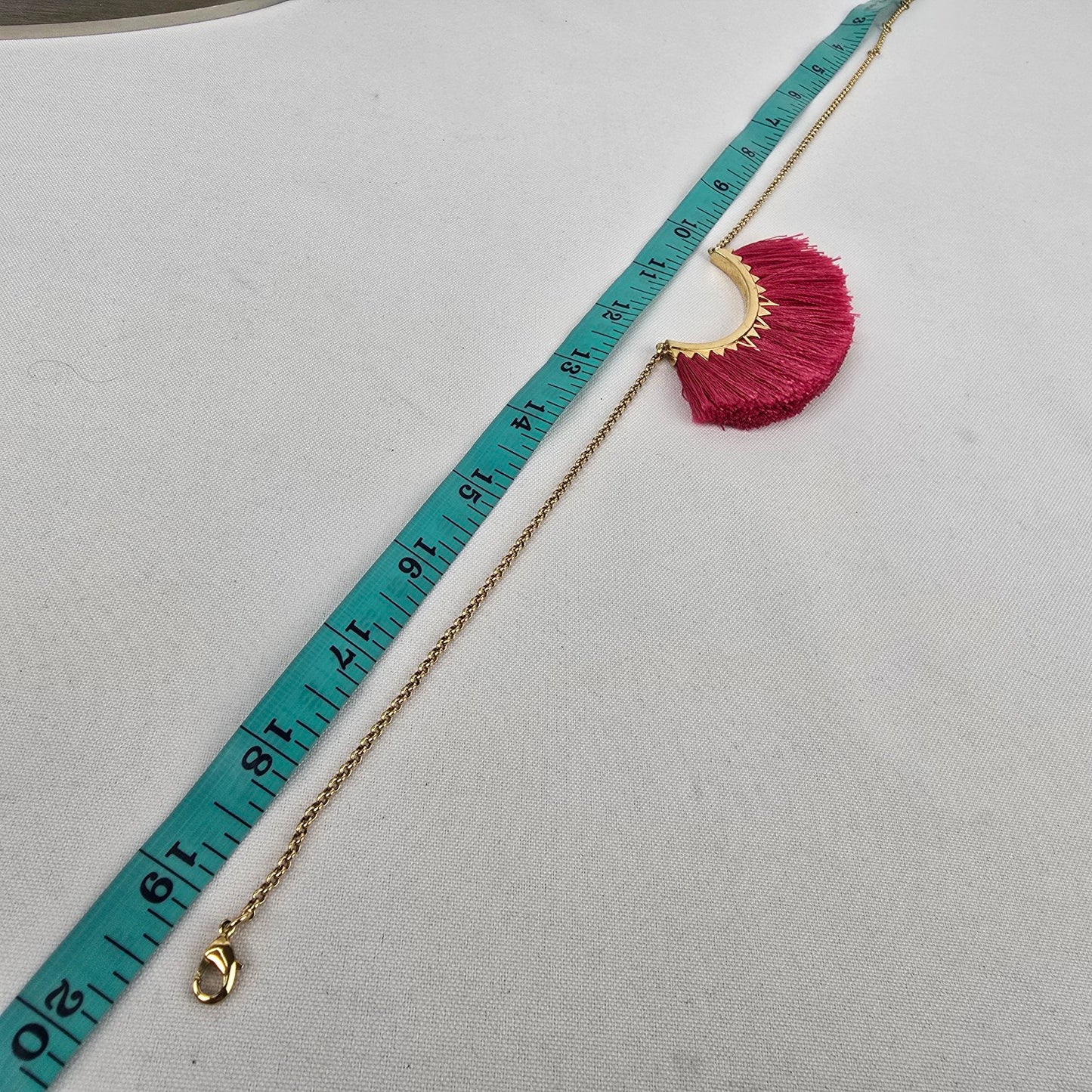 Stella and Dot Eden Pink Fringe Necklace