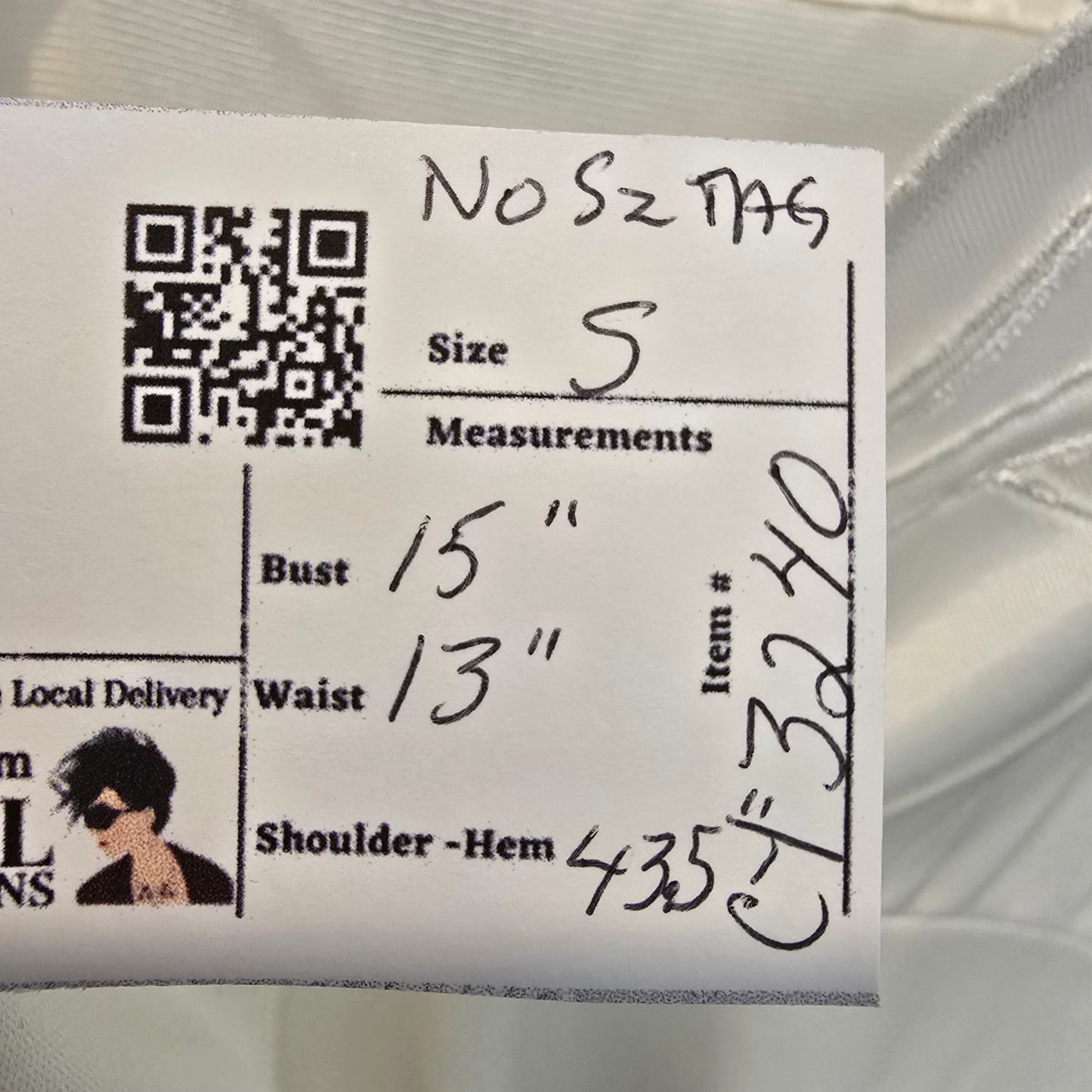 Vintage White Full Slip Dress Size S