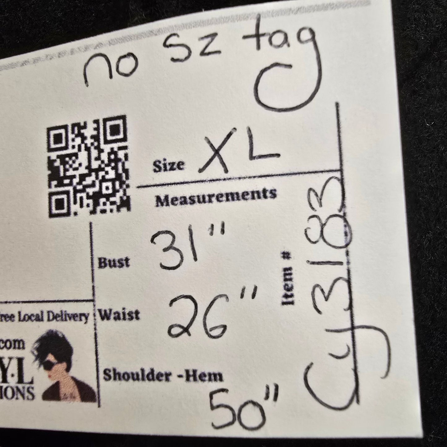 Vintage 80s Black & Grey Wool Suede Button Up Jacket Size XL