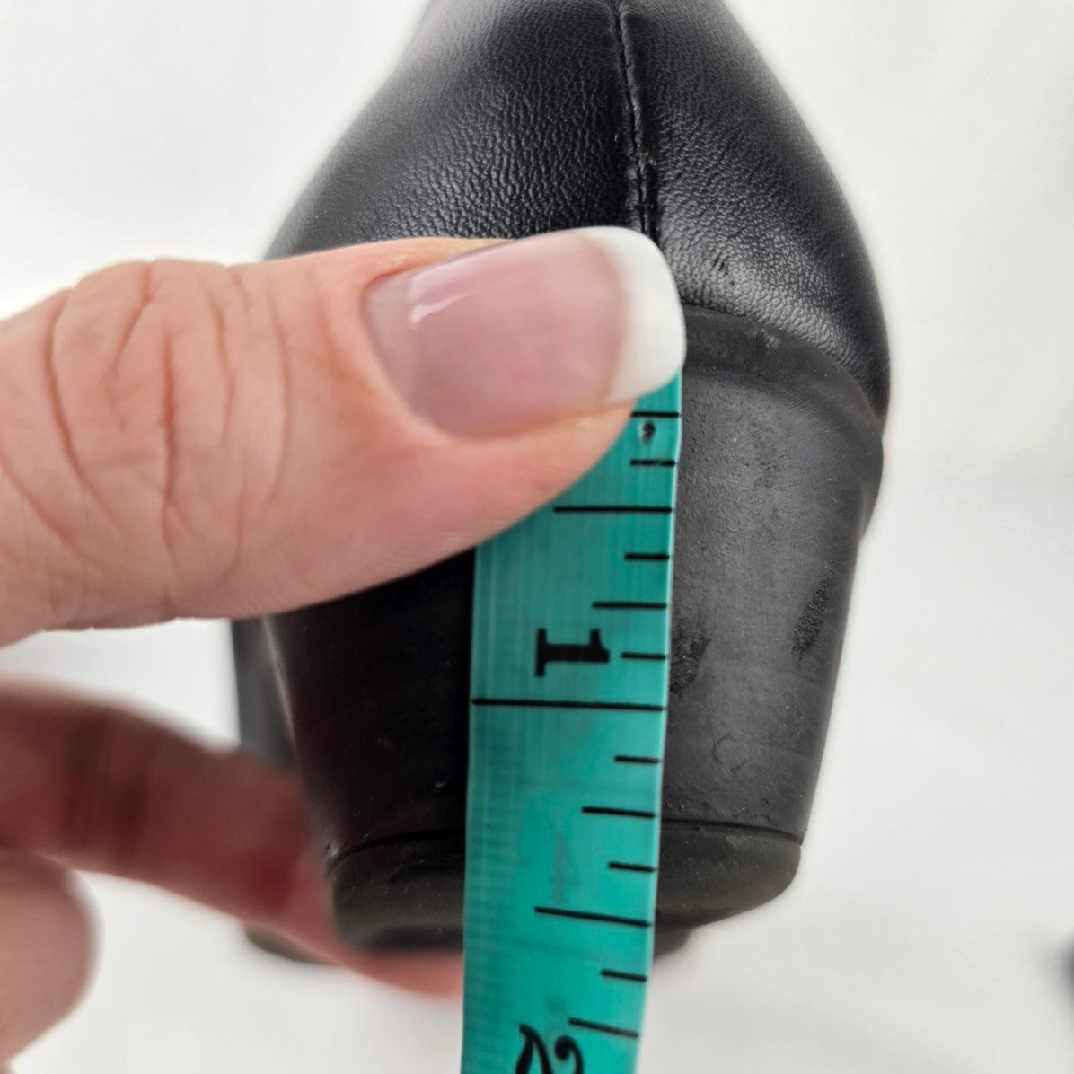 Remonte Black Leather Low Heel Shoes Size 8