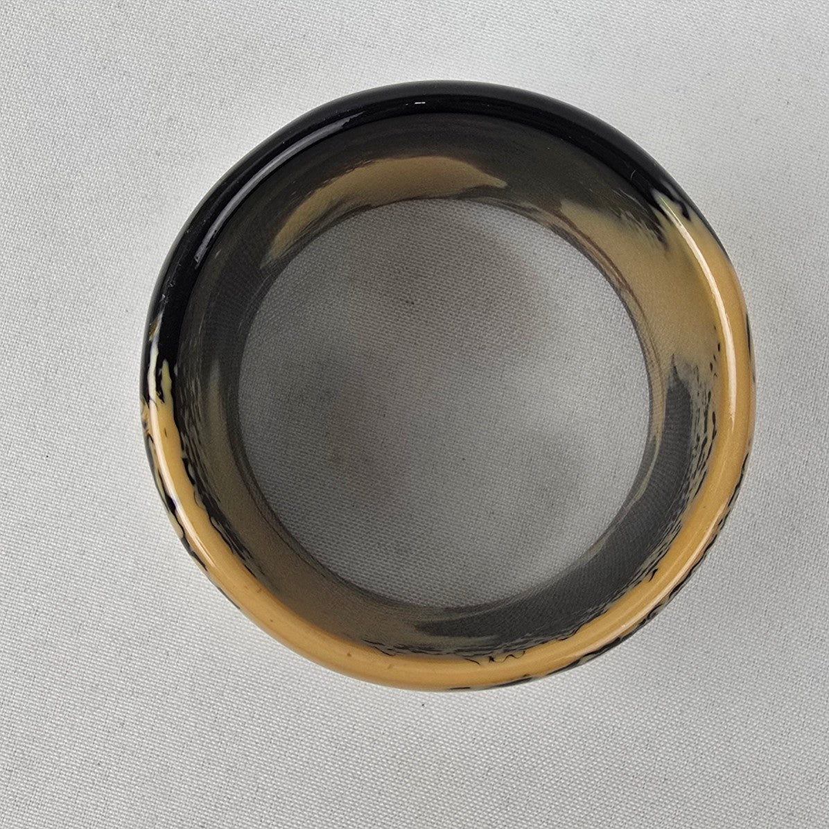 Brown Marbled Chunky Bangle Bracelet