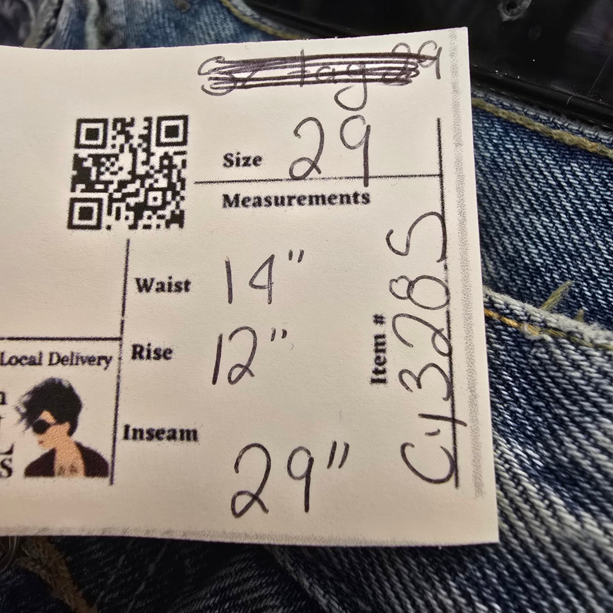 Vintage Ikeda High Rise Denim Jeans Size 29