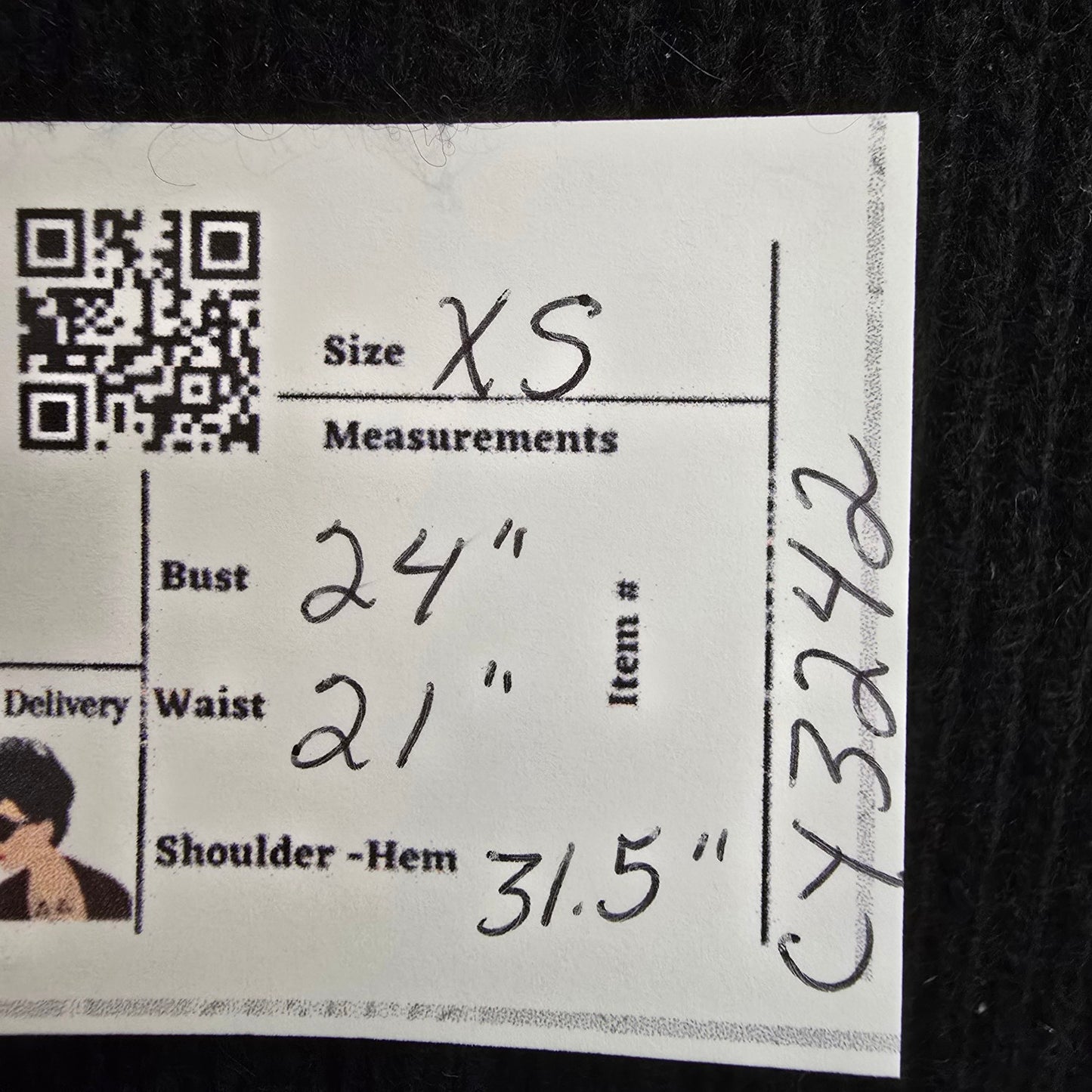 Lord & Taylor Black Knit Cashmere Cardigan Size XS