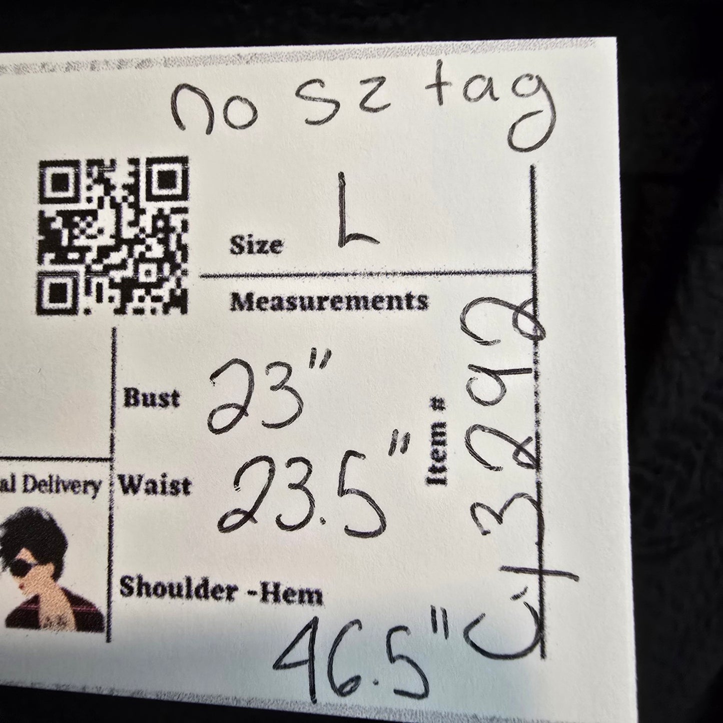 Vintage P.M. Black Puff Sleeve Long Cardigan Jacket Size L