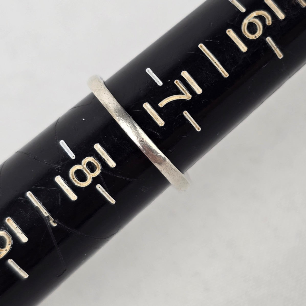 MHJ 925 Sterling Silver CZ Stone Ring Size 7.5