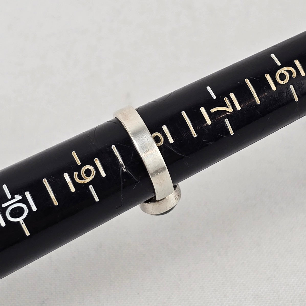 925 Sterling Silver Green Tourmaline Ring Size 8