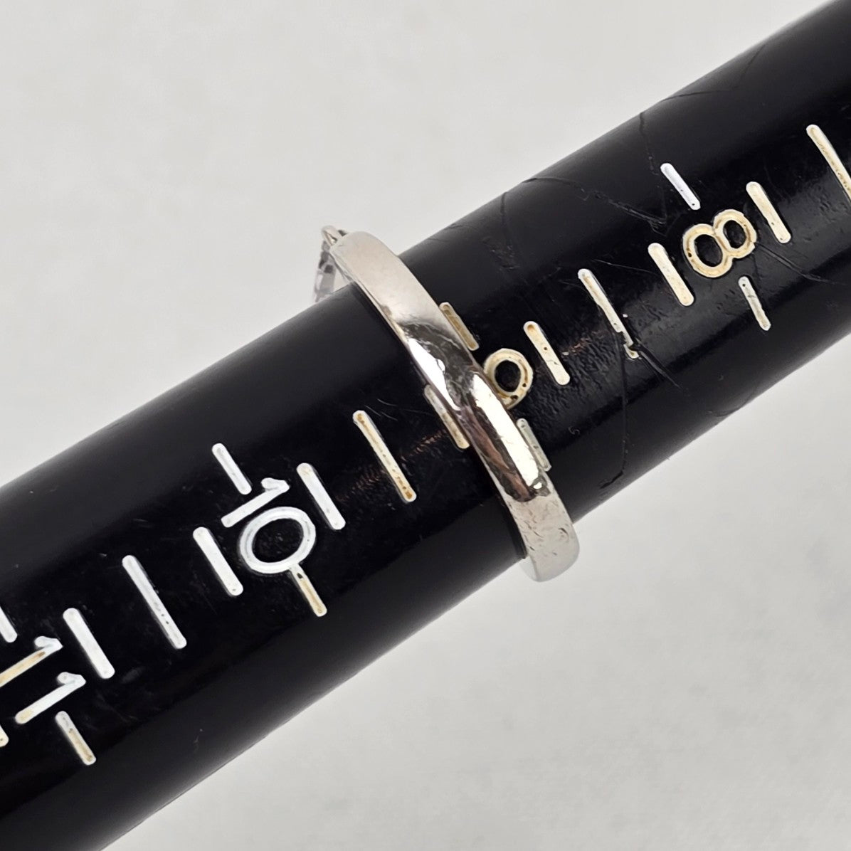 Silver Tone Blue Stone Statement Ring Size 7-9