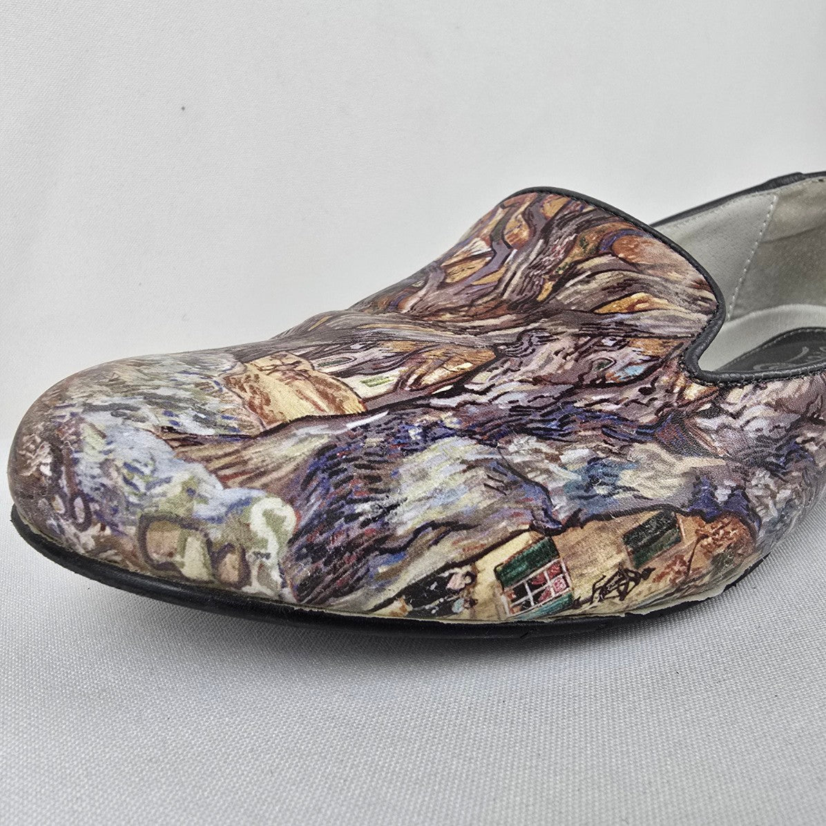 Icon Moira Leather Tree Print Art Loafers Size 9.5