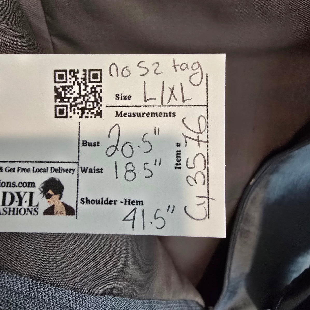 Fashion Design Group Grey Metallic Balloon Bottom Party Event Dress Size L/XL