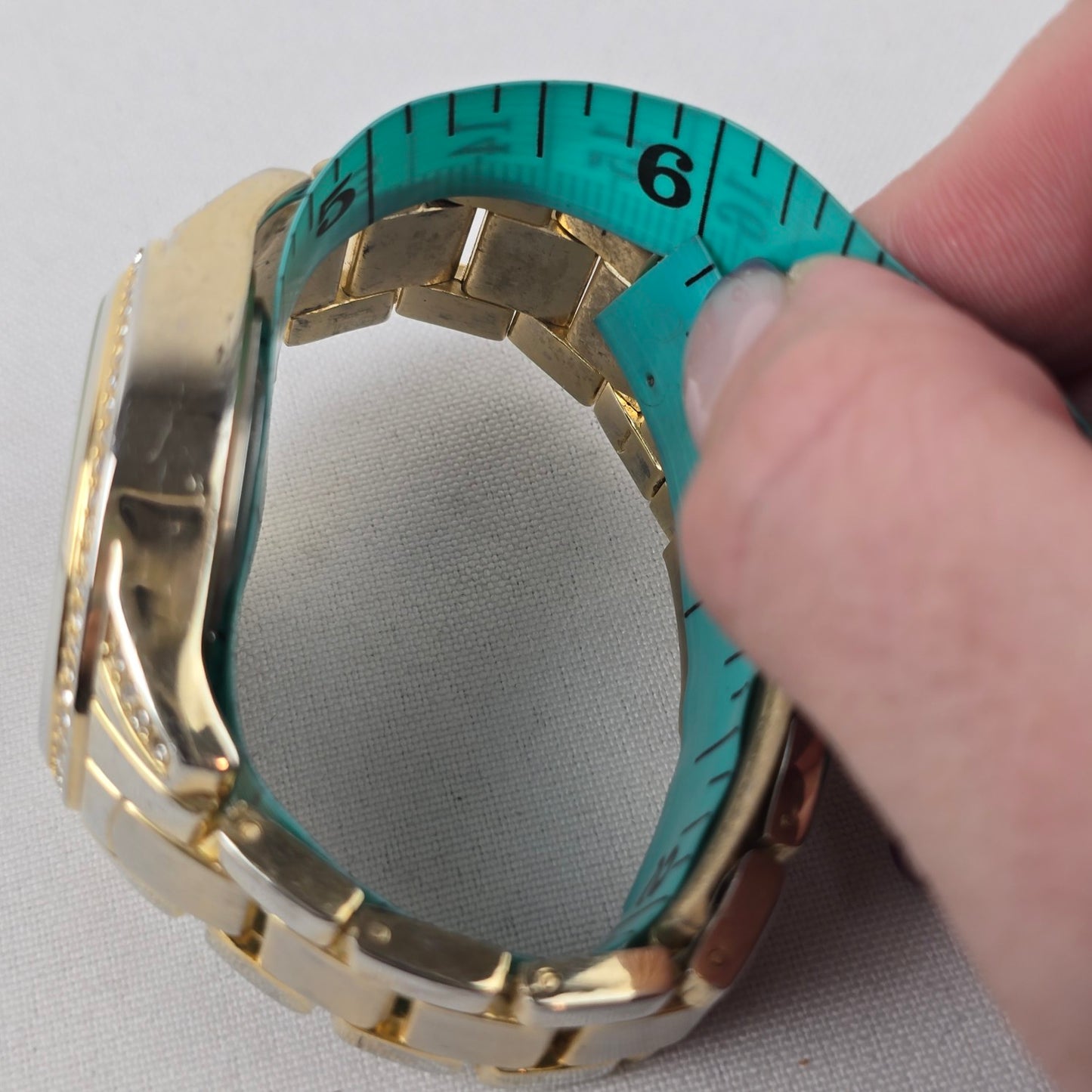 Gold Tone Chunky Watch