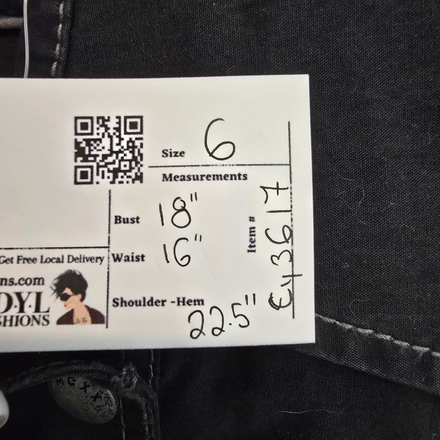 Mexx Black Military Jacket Double Breasted Structured Cotton Blend Size 6