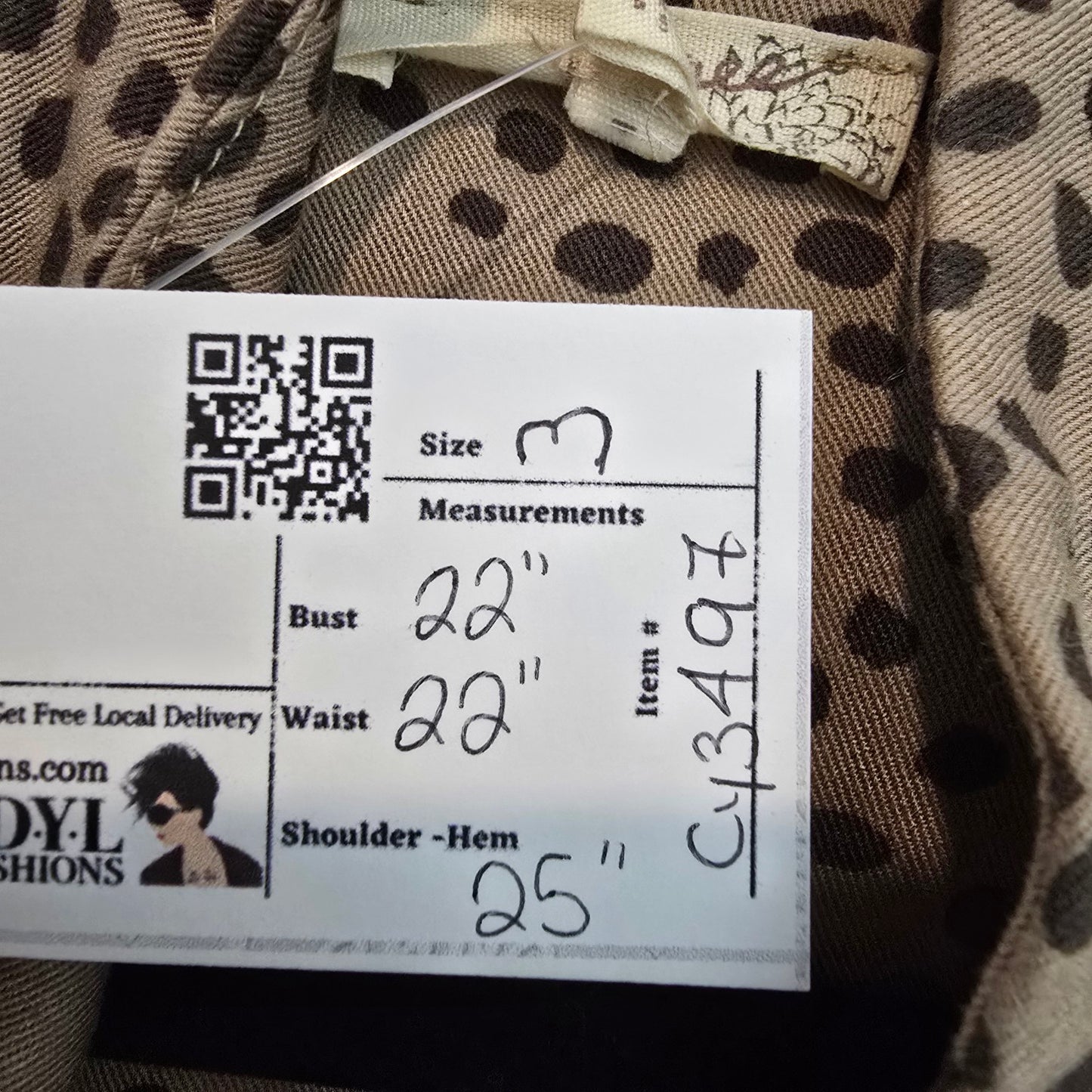 Mystree Leopard Print Jacket Size M Lightweight Snap Front Drawstring Hem