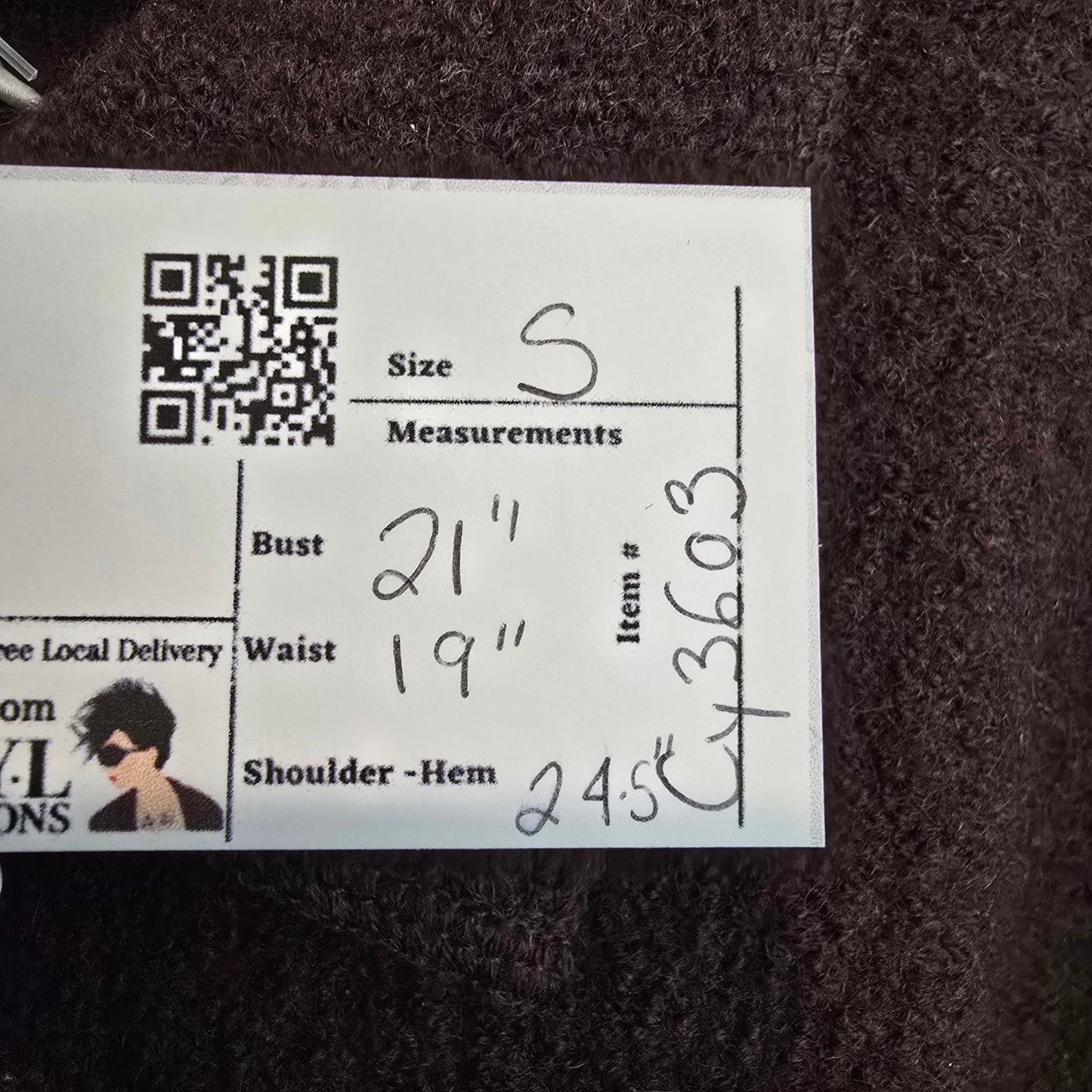 Rino Rossi Brown Wool Blend Jacket Size S Zip Front Minimal Classic Coat