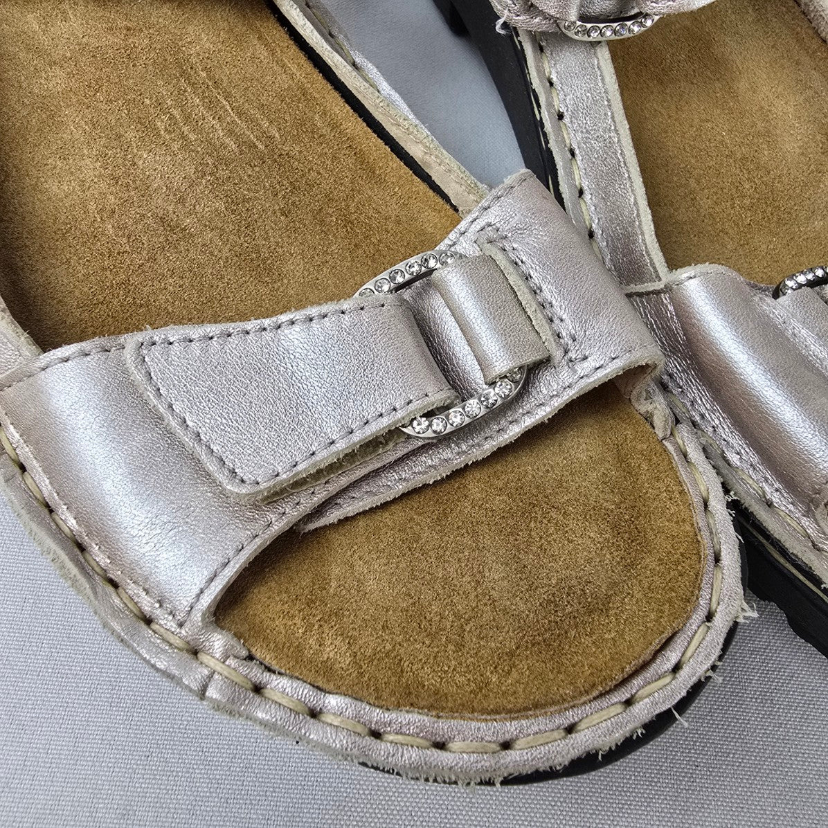 Naot Leather Comfort Sandals Adjustable Straps Orthopedic Footbed Size 8
