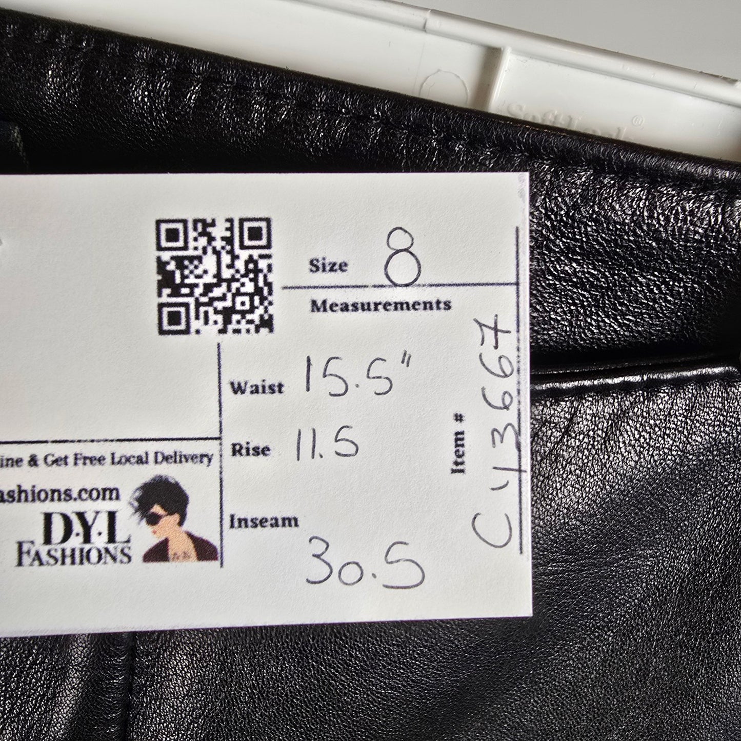 Vintage Black Leather Flare Pants by Danier Leather Bell Bottoms Size 8