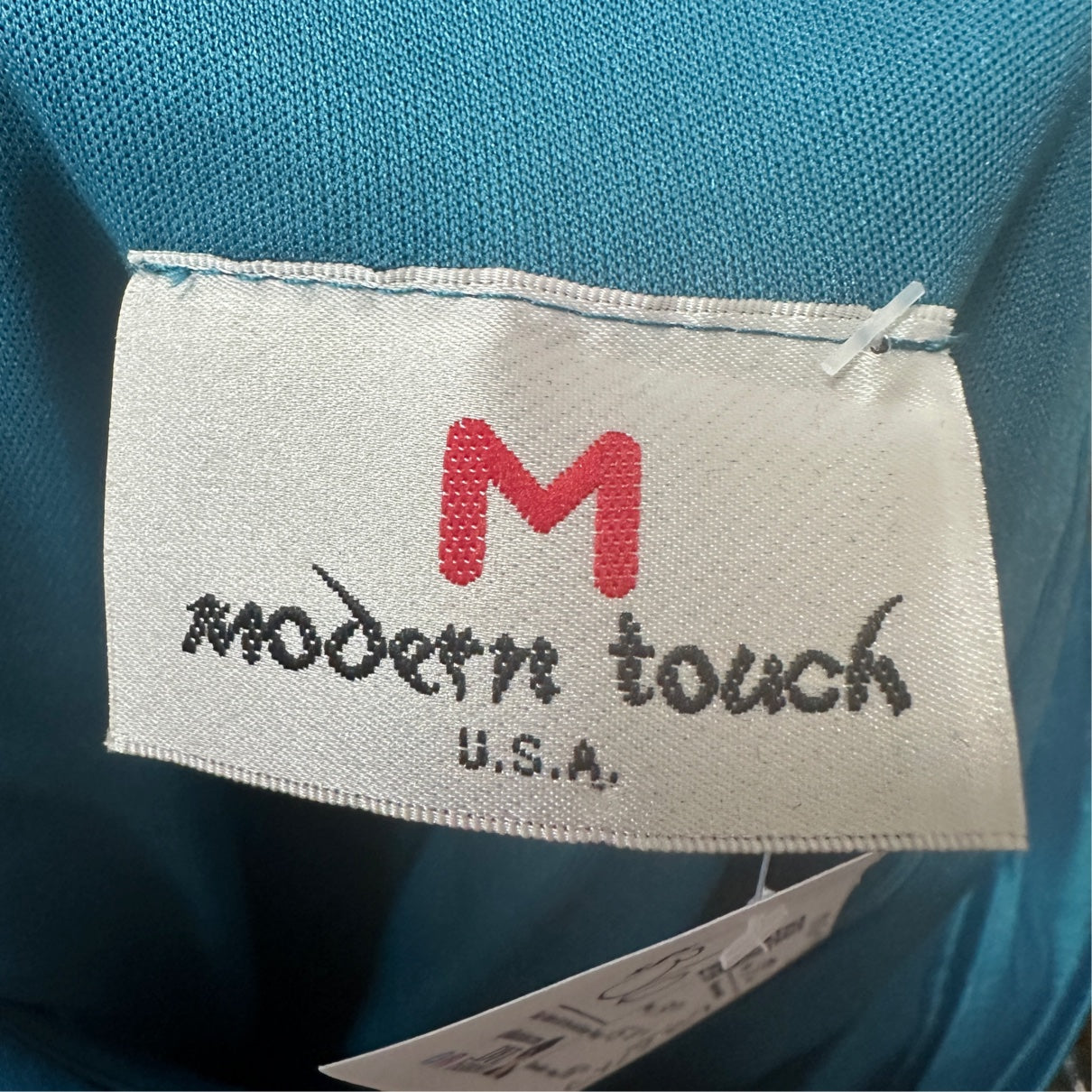 Modern Touch Blue Layered Knee Length Evening Dress Size M