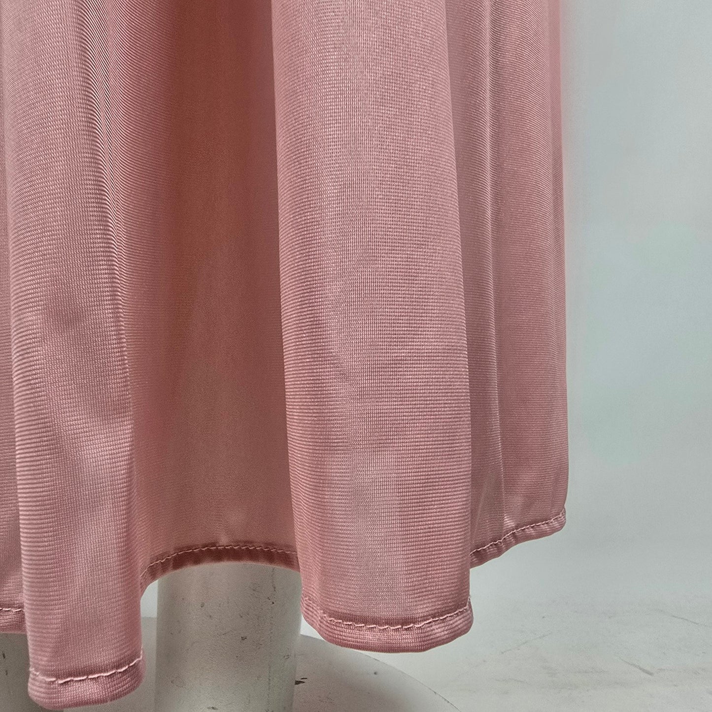 Vintage French Maid Pink Lace Trim Lingerie Slip Dress Size L