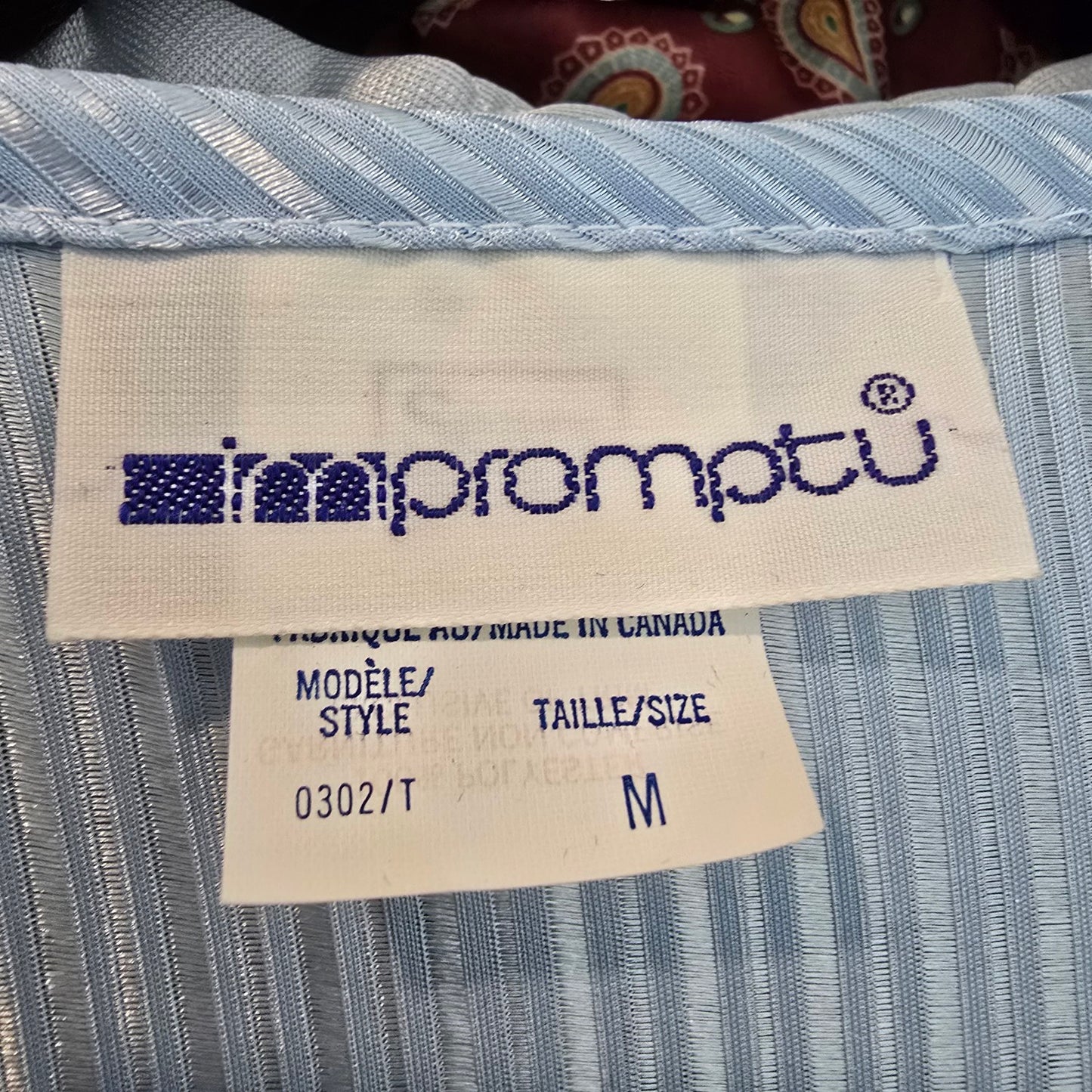 Vintage Improptu Blue Nightgown Size M