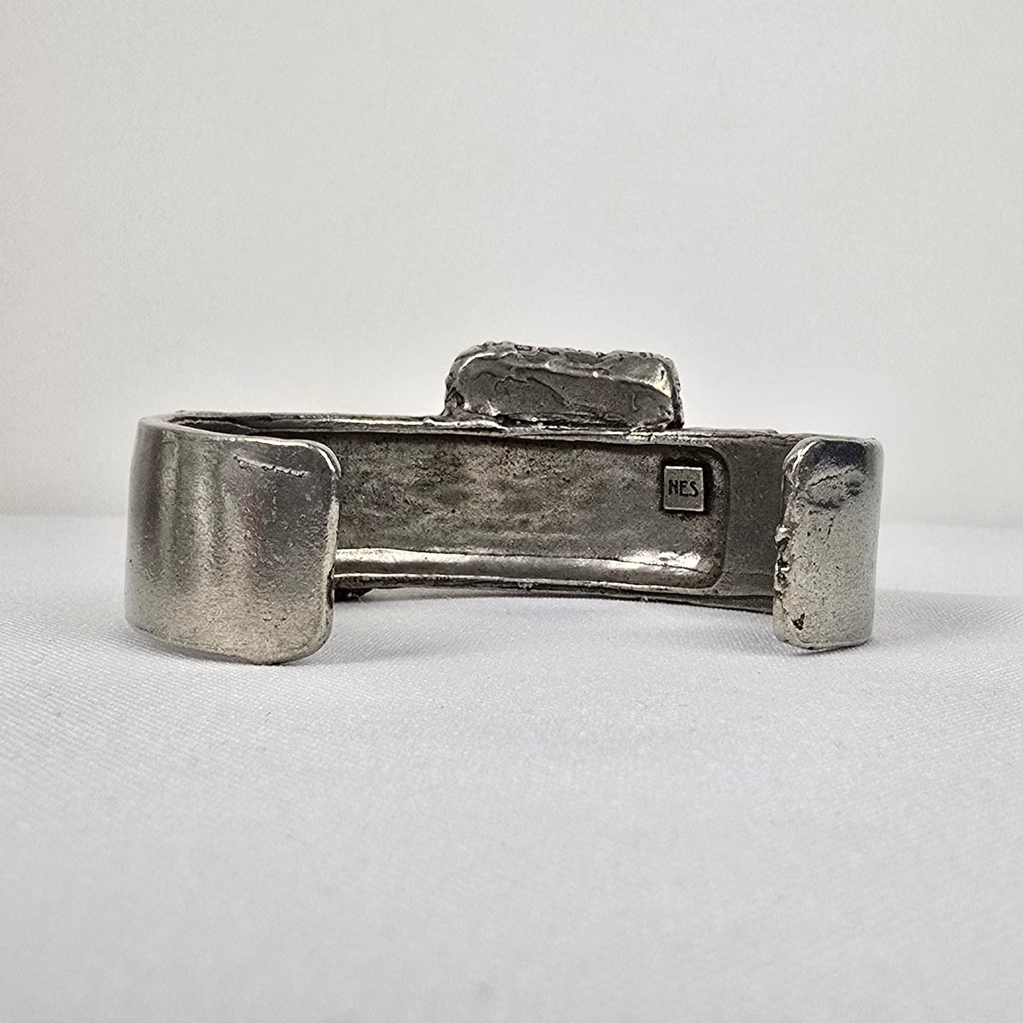 NES Montreal Silver & Blue Cuff Bracelet