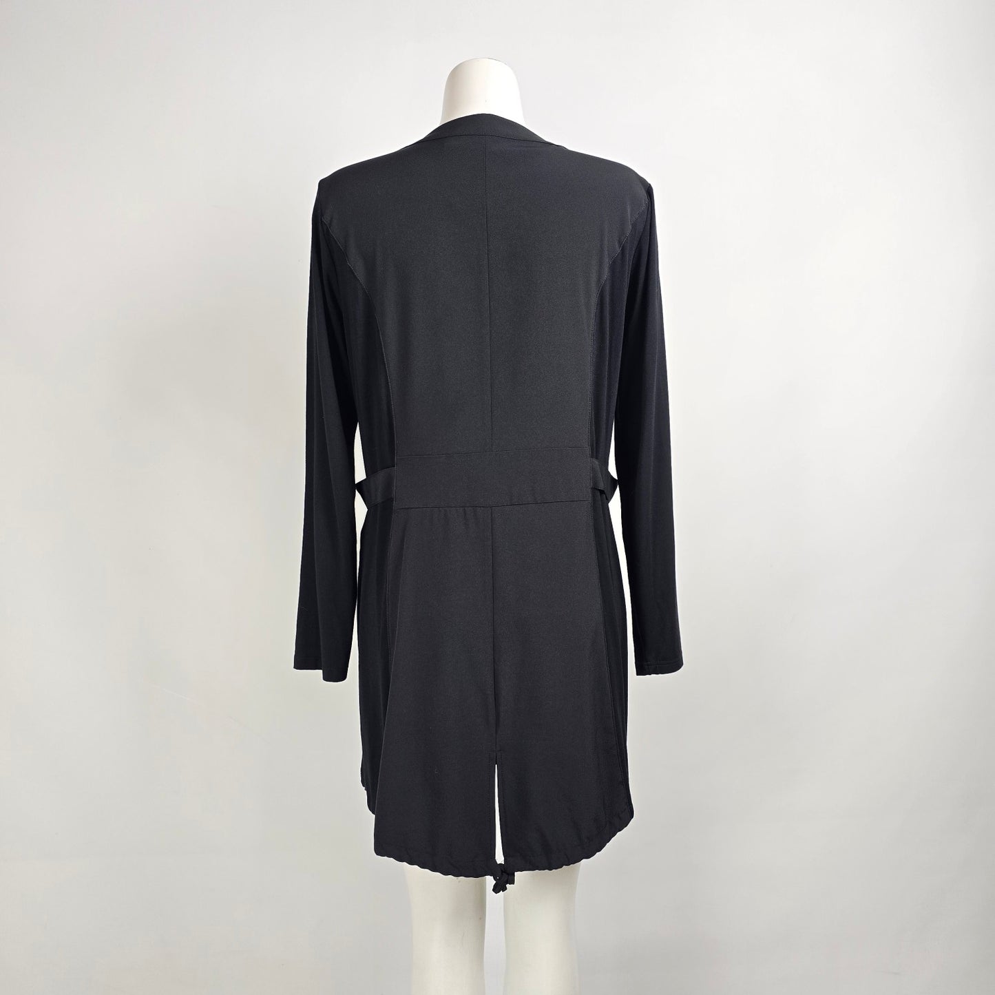 Saopaulo Black Zip-Up Jacket Dress Size 14