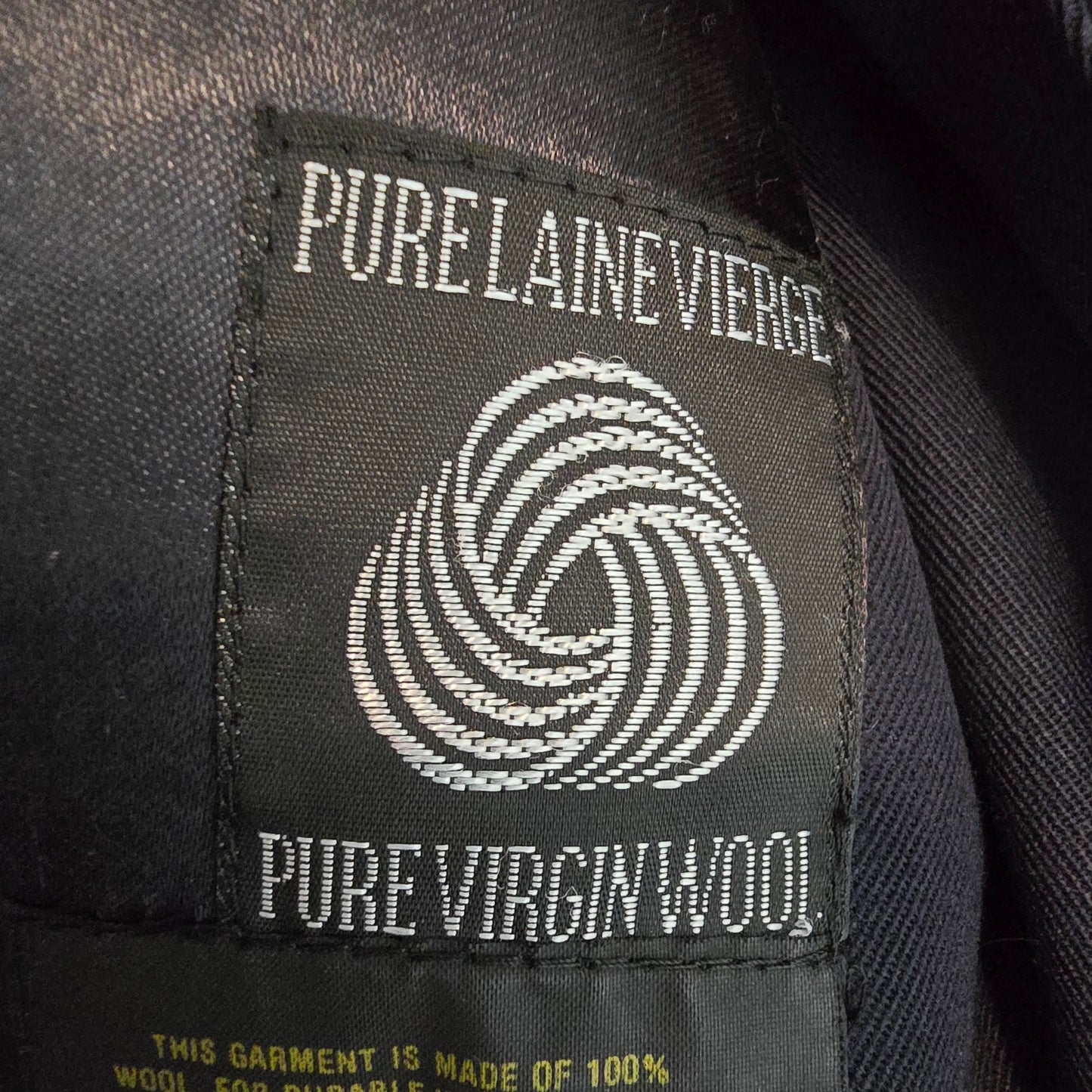 Vintage Auqascutum Blue Wool Overcoat Size 2XL