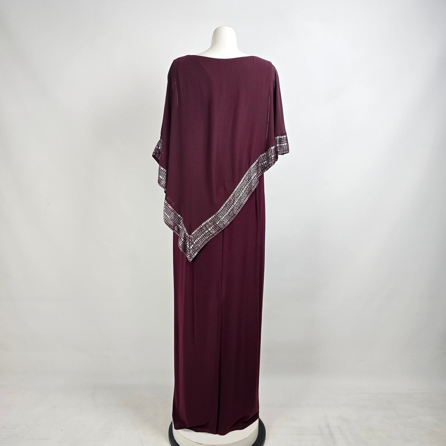 SLNY Burgundy Event Long Dress Size 18