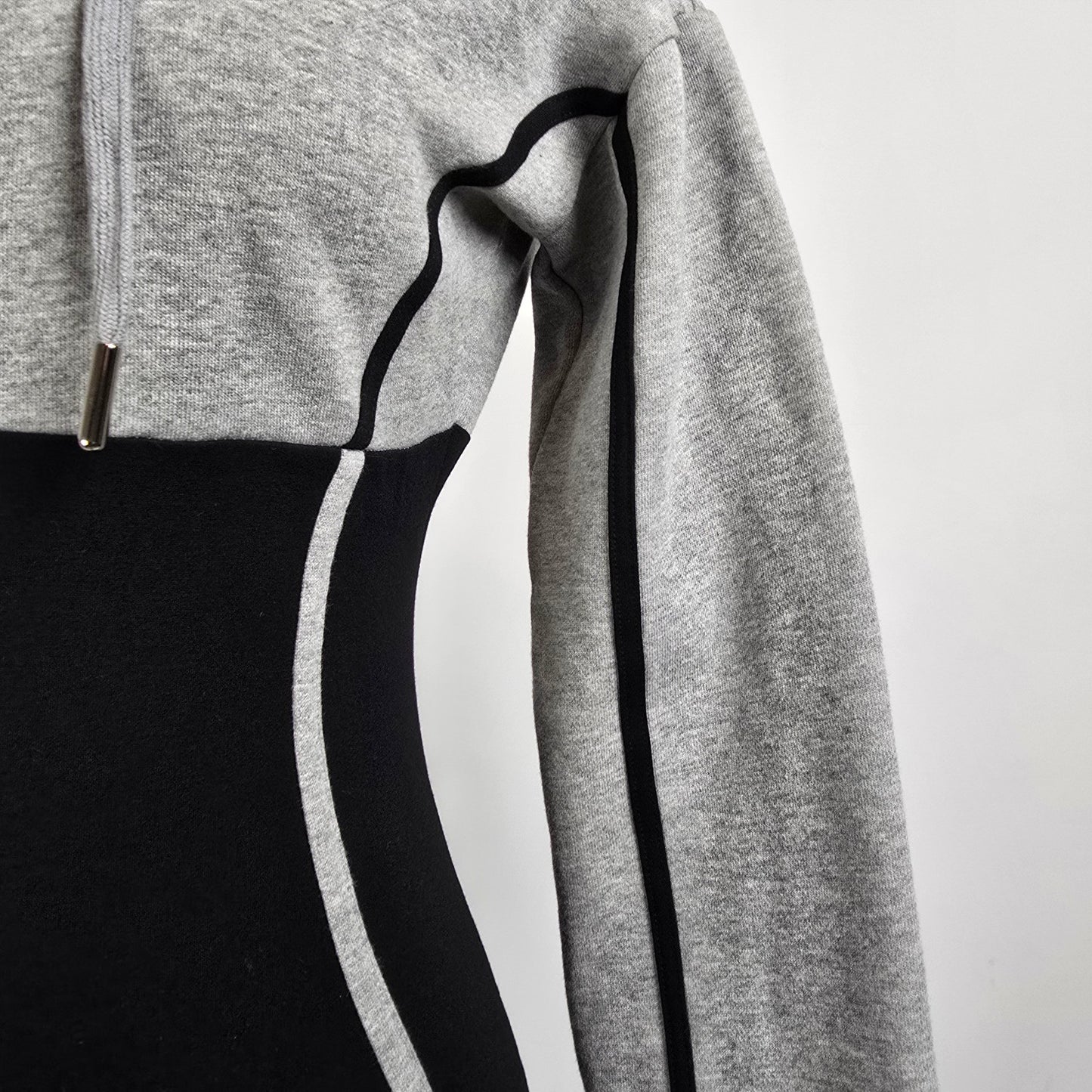 Maniere De Voir Grey Sweatshirt Dress Size 8