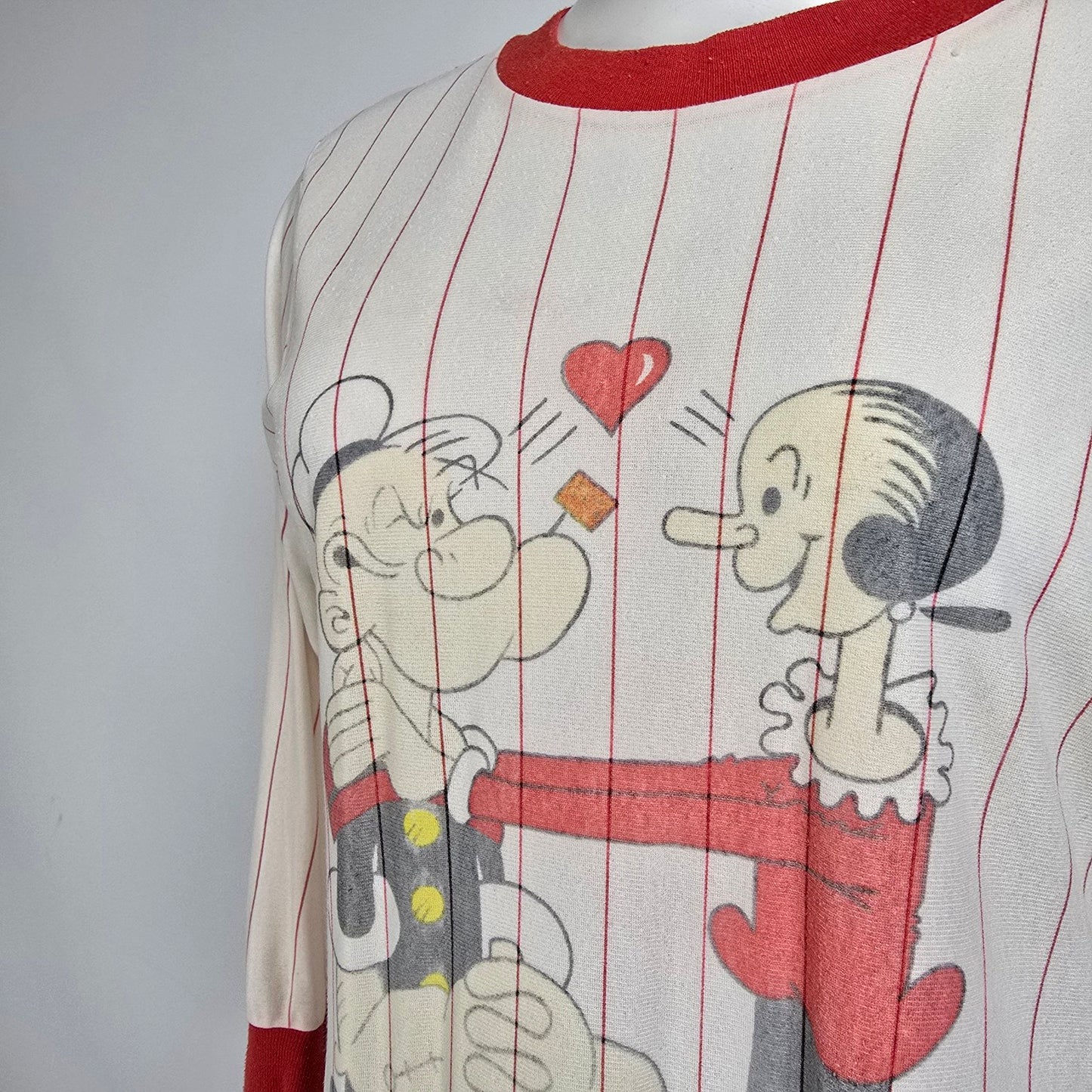 Vintage Popeye & Olive Oil Long Nightgown Dress Size M