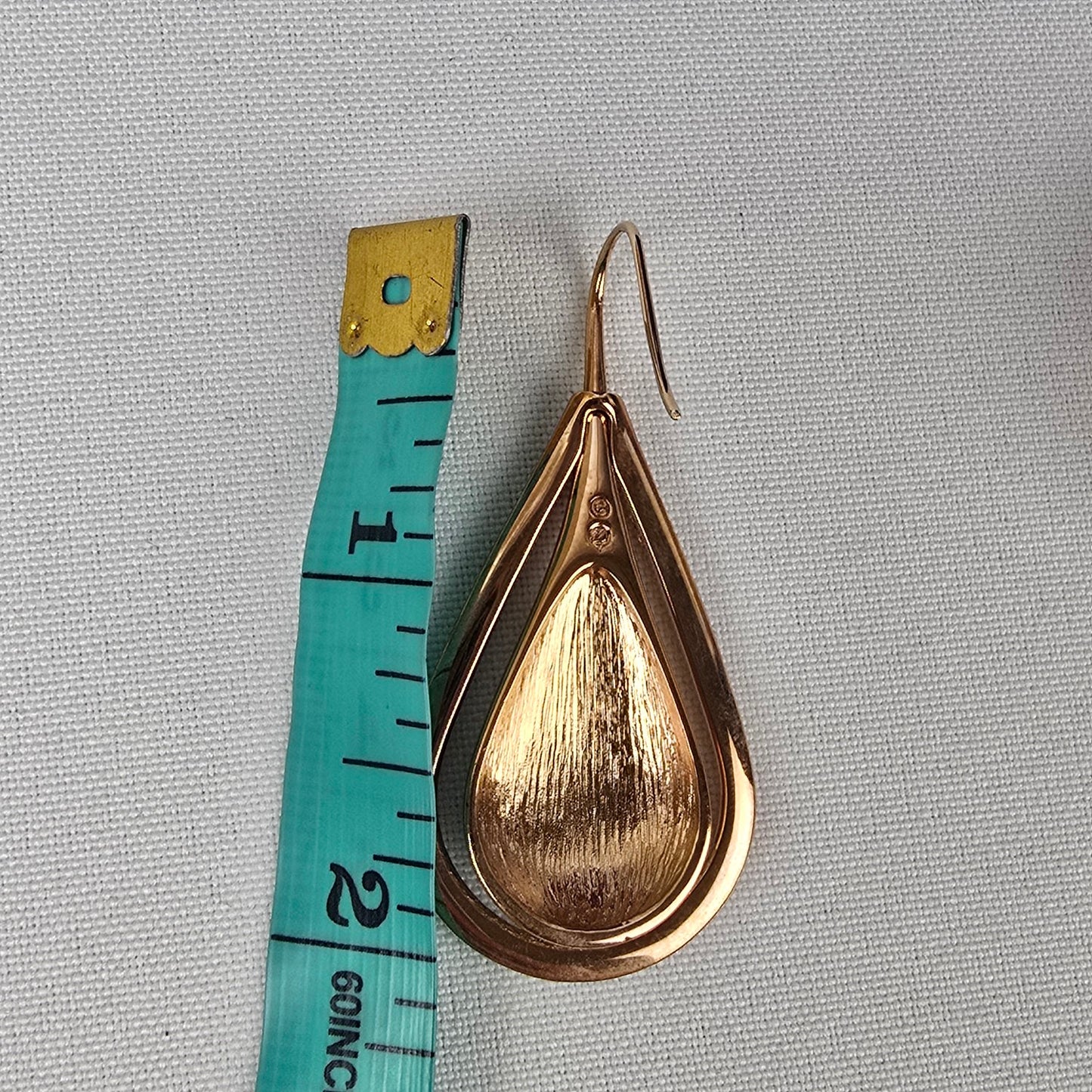Swarovski Gold Tone Crystal Drop Earrings