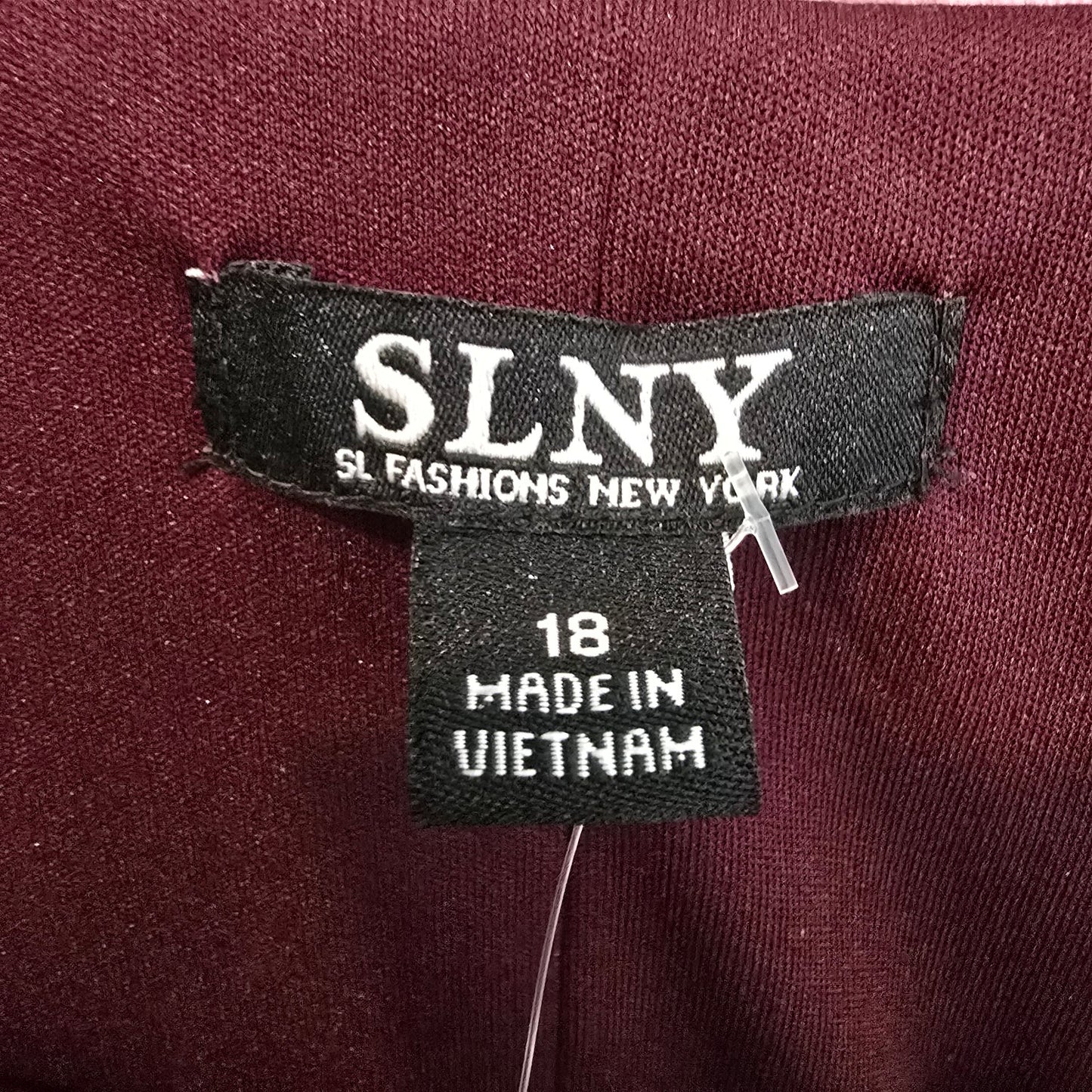 SLNY Burgundy Event Long Dress Size 18