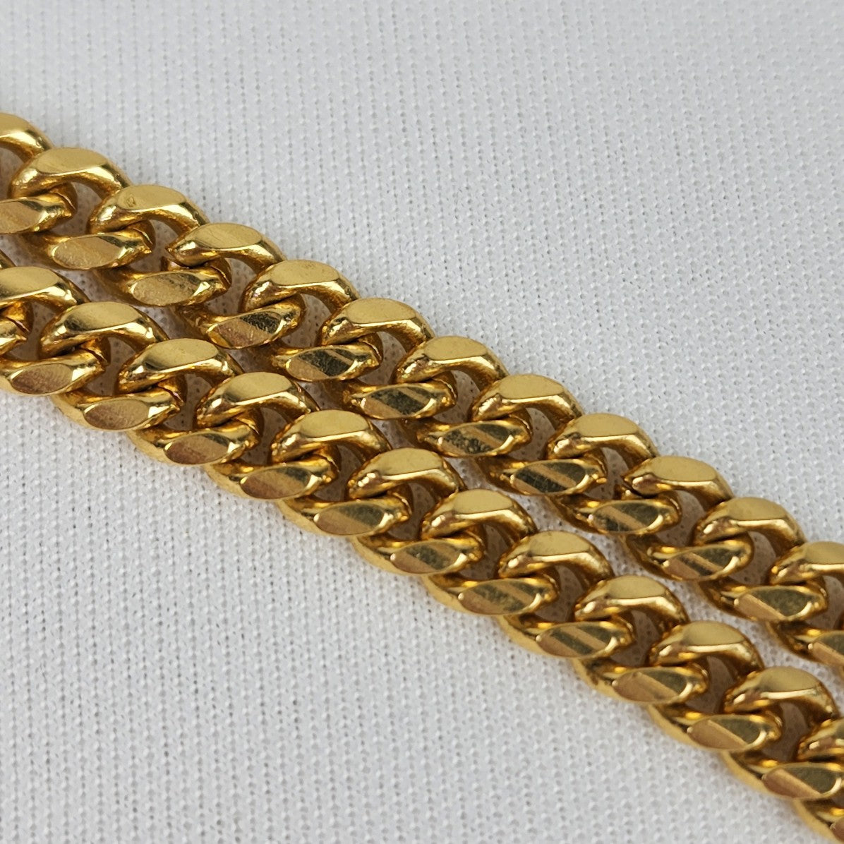 Gold Tone Chain Heart Rhinestone Long Necklace