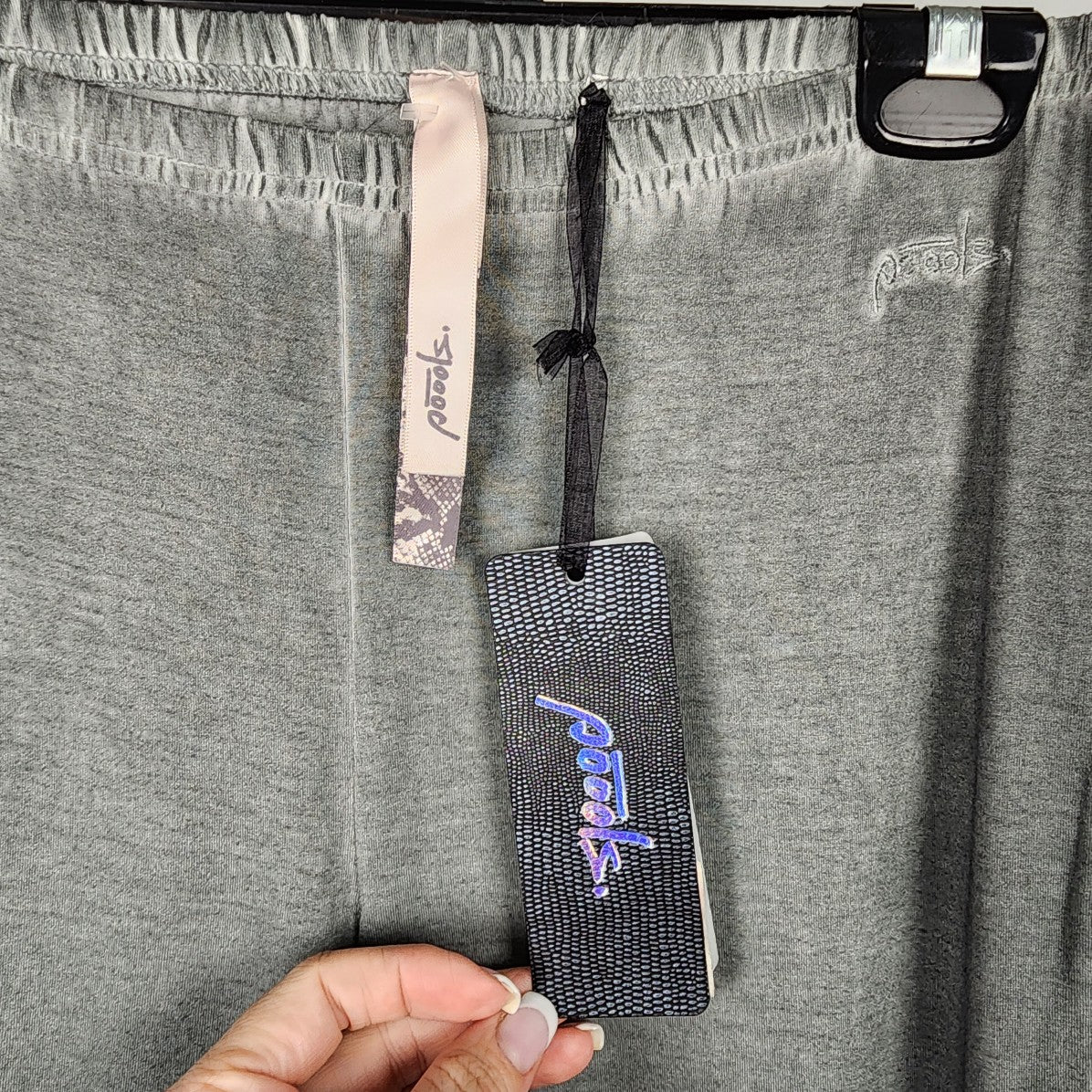 Pools Grey Faded Wash Leggings Size S