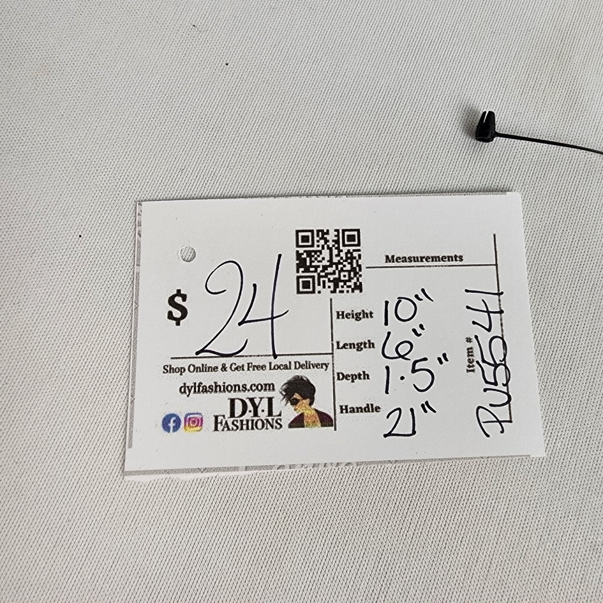 Calrelli Black & Grey Shoulder Purse