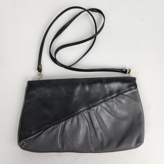Calrelli Black & Grey Shoulder Purse