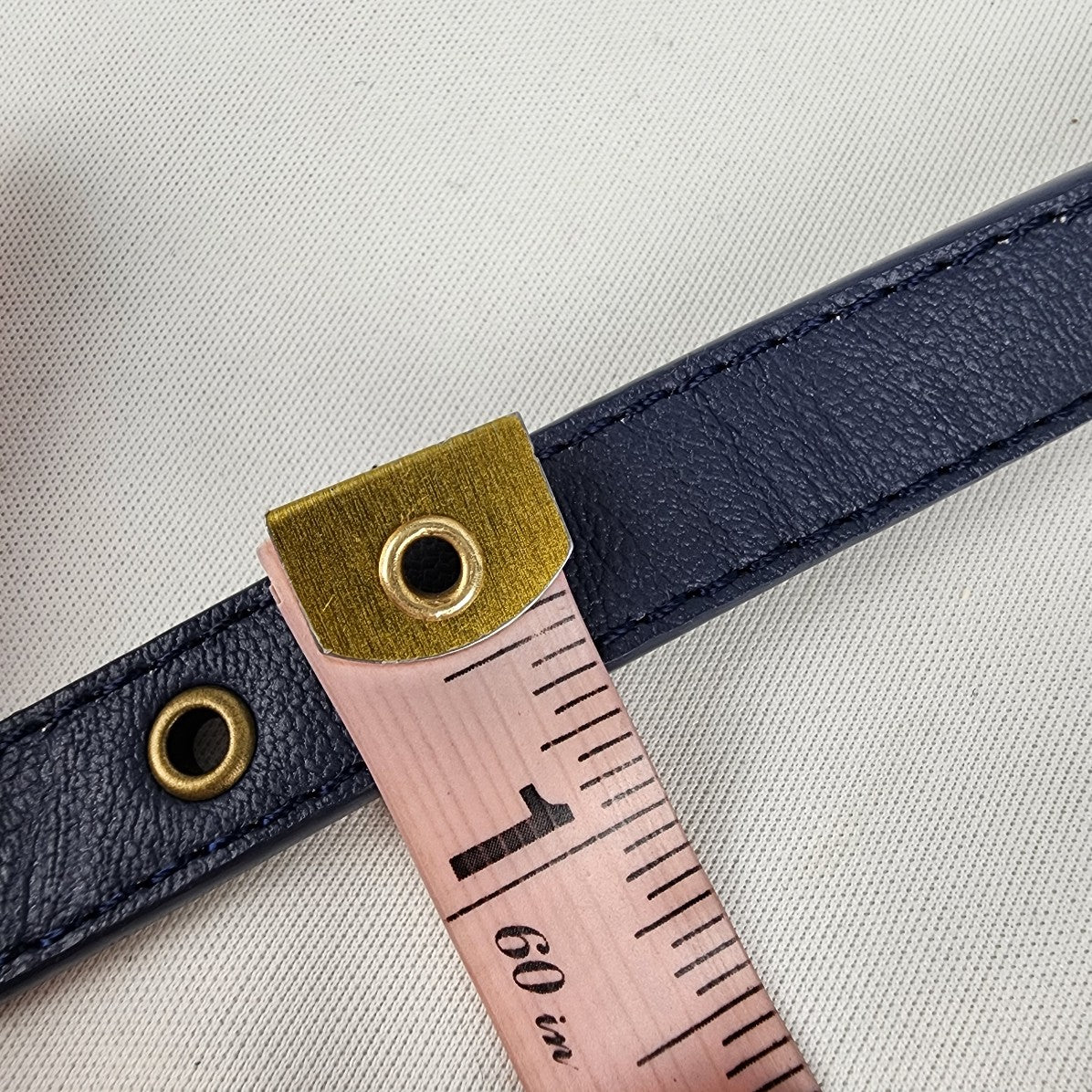 Matt & Nat Gold Hardware Vegan Leather Blue Wrap Belt Size M/L