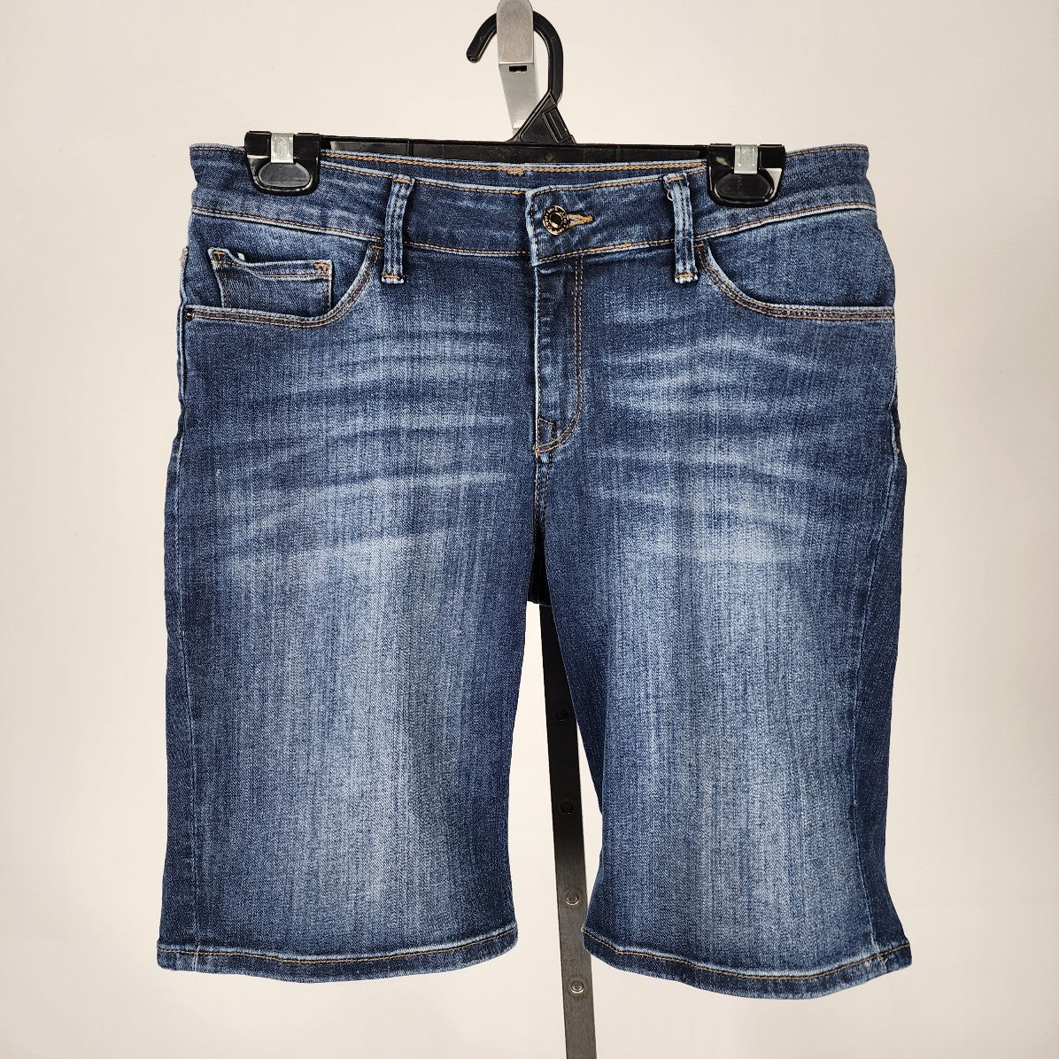 Mavi Jeans Blue Cotton Blend Bermuda Shorts Size 28